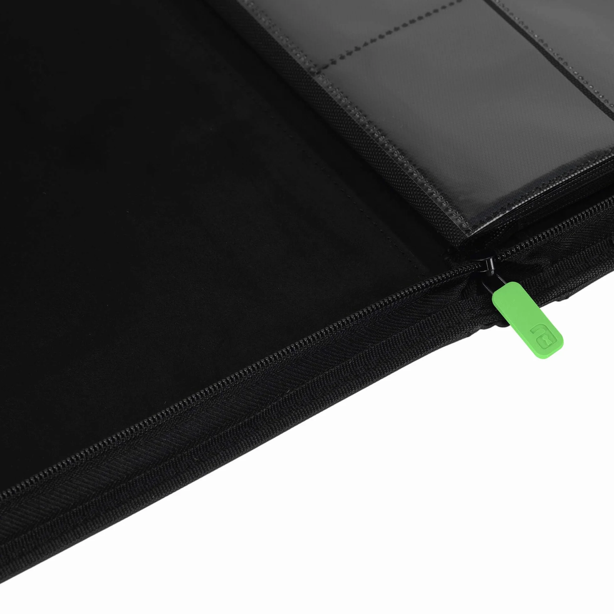 Vault X Raccoglitore per Carte da Collezione a 9 Tasche con Cerniera, 360 Carte, Materiale Exo-Tec per Album, 20 Pagine a Caricamento Laterale, TCG (Nero)