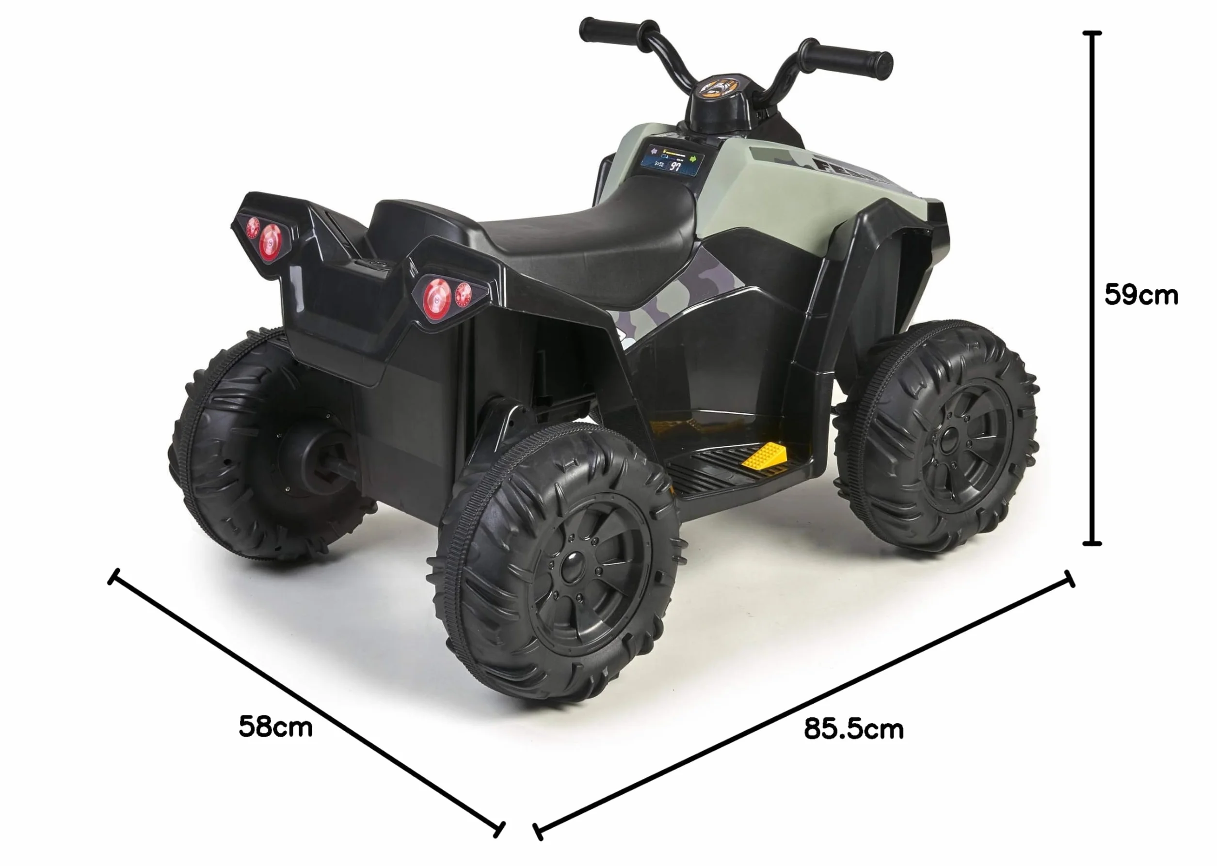 FEBER Quad Boxer 12V samochód elektryczny z ru 5 km/h dla dzieci od 3 lat