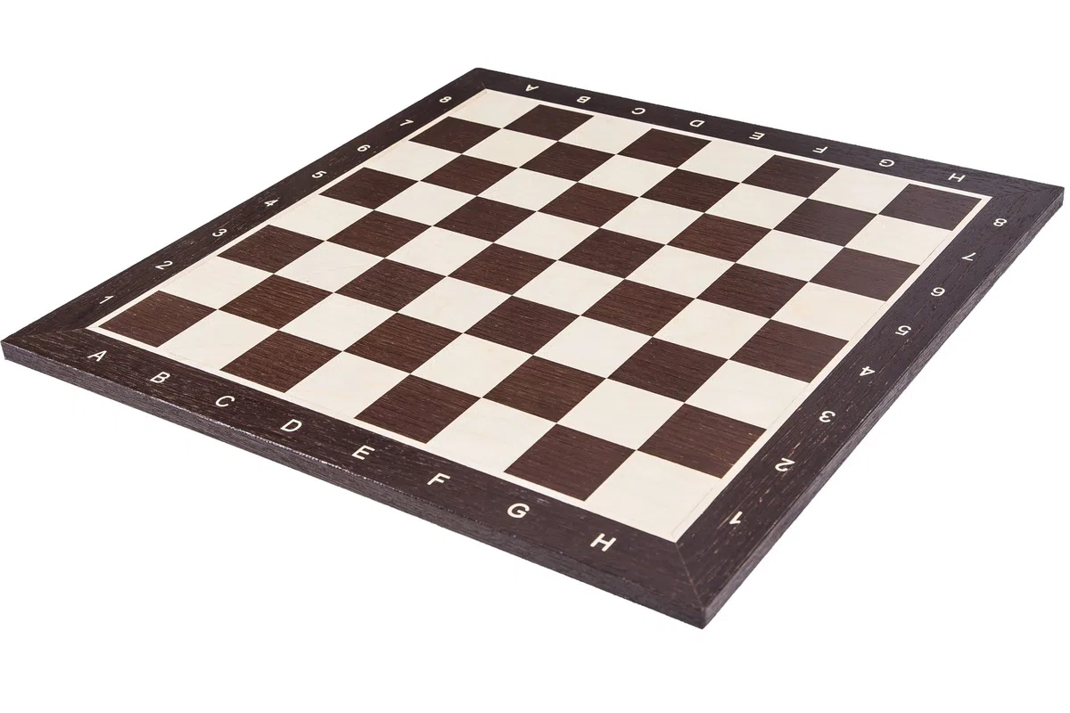 SQUARE - Pro Scacchi in legno Set No 5 - Wenge LUX - Scacchiera in legno + Staunton 5