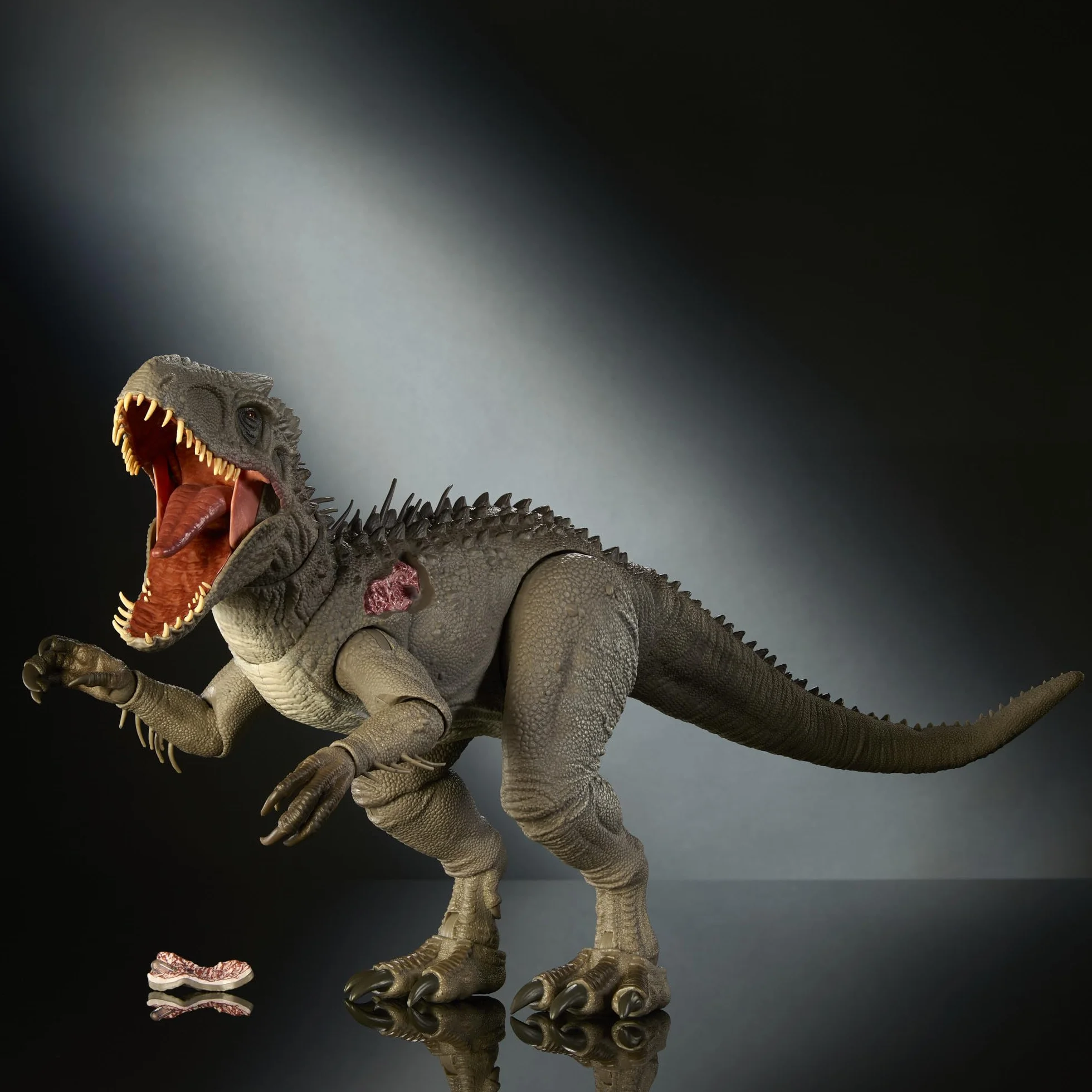 Mattel Jurassic World Hammond Collection - Indominus Rex, dinosauro articolato di 66 cm ispirato al film, con artigli intercambiabili inclusi e impianto di localizzazione, 8+ anni, JKG98