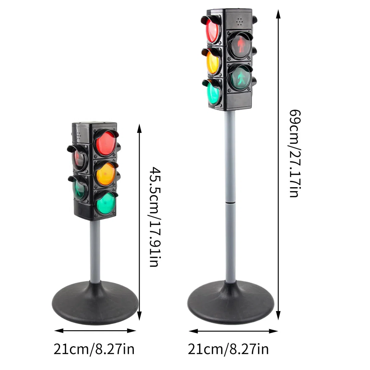 Giocattolo Semaforo - Modello Segnale | Modellini Di Traffico, Modellini Di Segnale Da 25 Cm Di Altezza, Semaforo Educativo Per Giochi Di Finzione, Attività Di Apprendimento In Età Prescolare