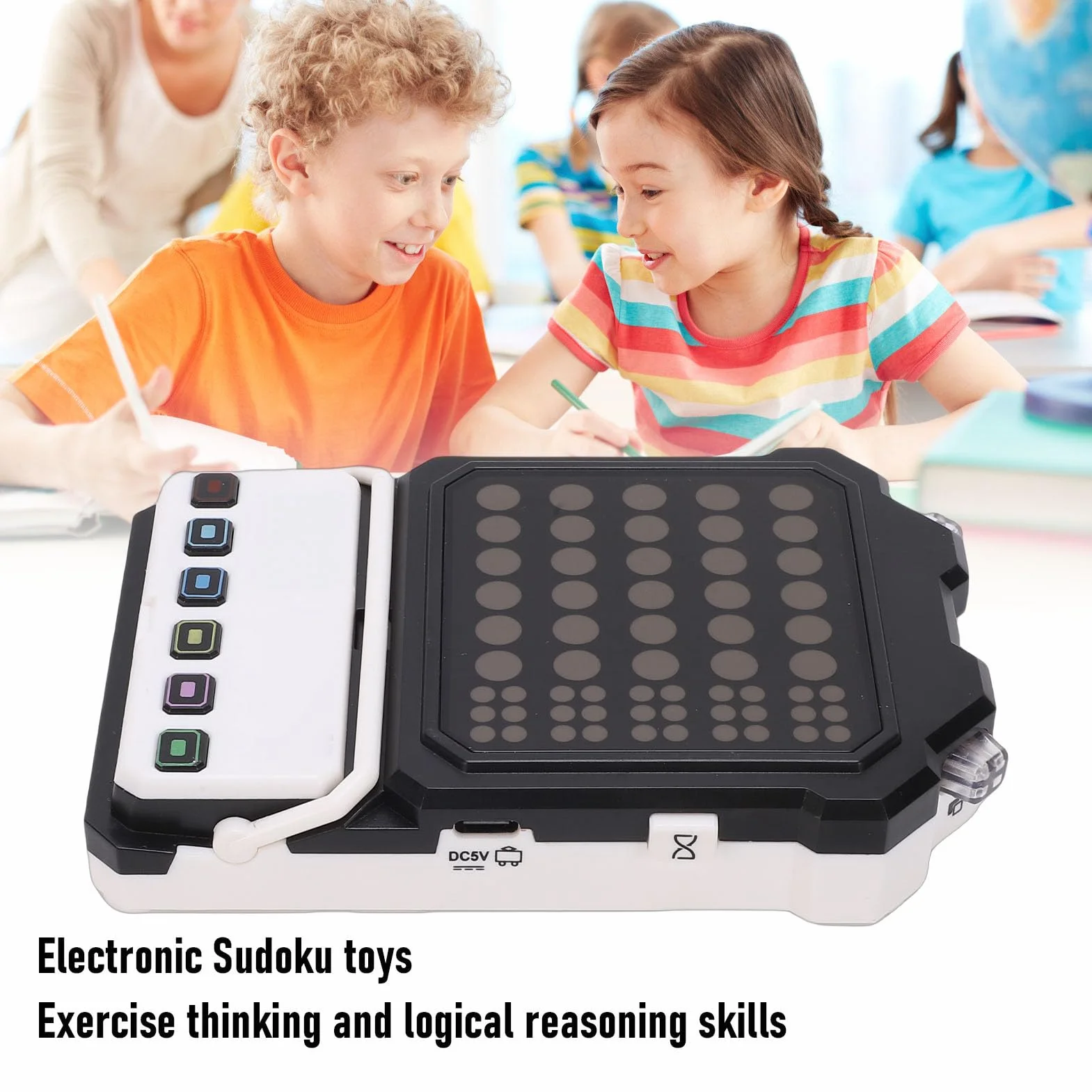 Gioco Sudoku Elettronico Interattivo Rompicapo Puzzle Educativo con Tavola di Plastica Colorata