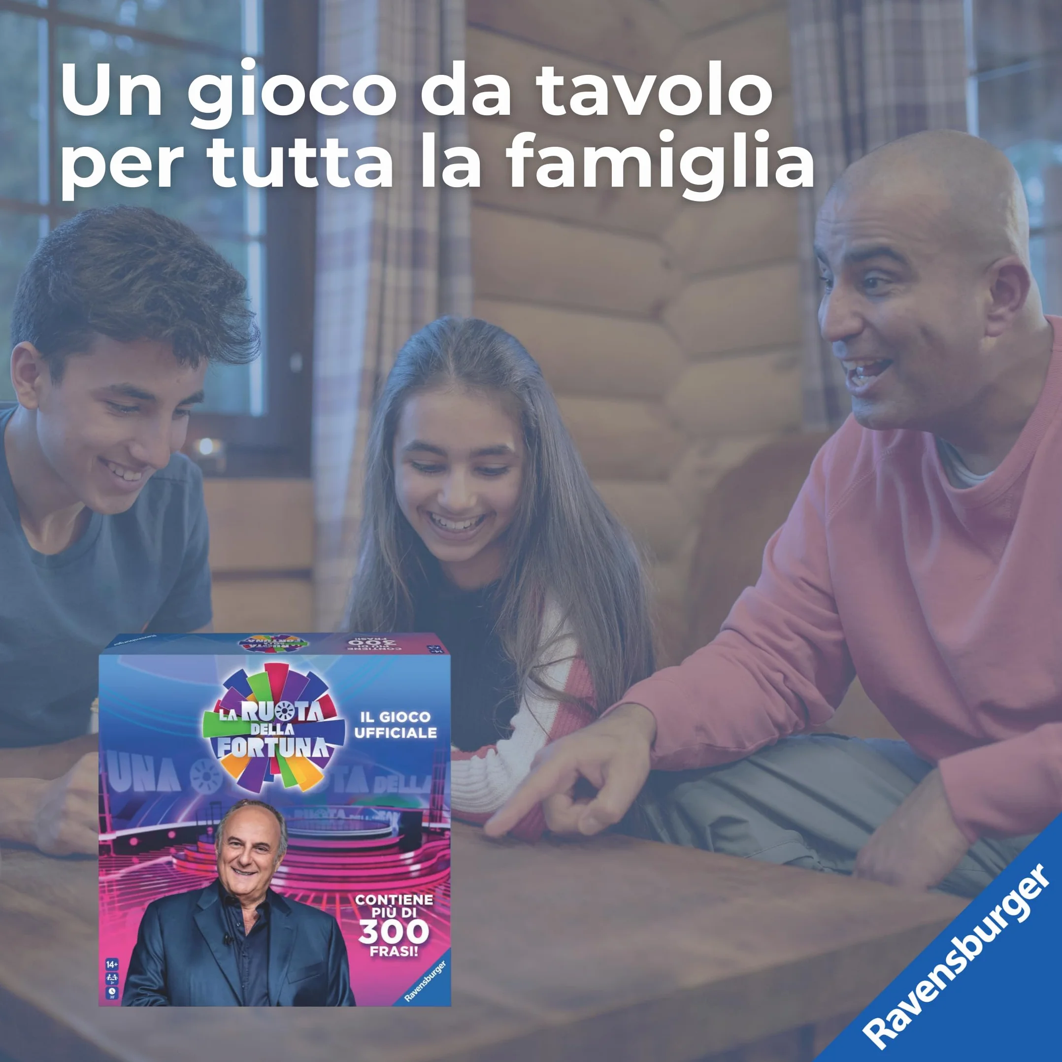 Ravensburger - La Ruota Della Fortuna | Giochi Da Tavolo Adulti | Gerry Scotti | Giochi Da Tavolo Divertenti +14 Anni | Gioco Da Tavola | 3+ Giocatori