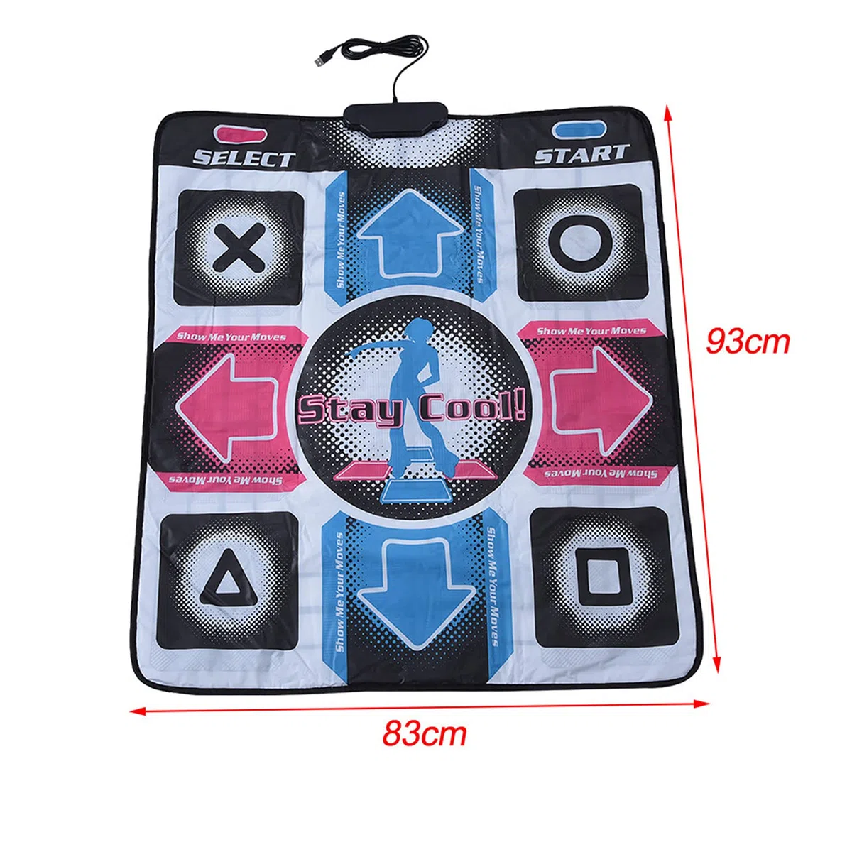 Tappetino da Ballo per PC, Tappetino da Ballo Antiscivolo Coperta da Ballo Tappetino da Danza Antiscivolo Tappetino da Danza con USB per PC