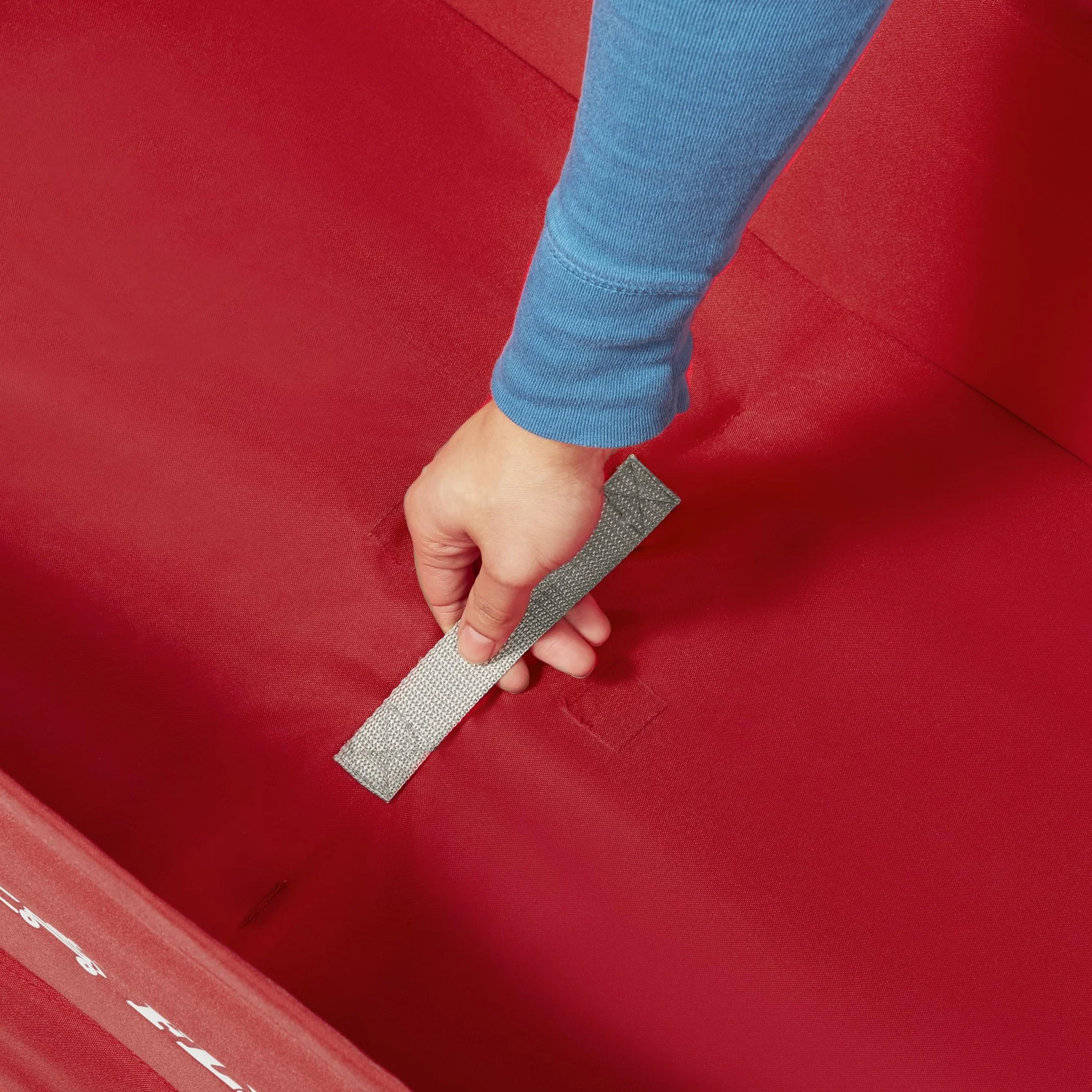Radio Flyer EZ carrello pieghevole, rosso, per bambini da 1,5 anni in su, carrello da giardino e da carico