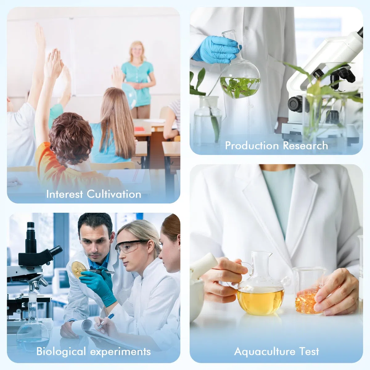 Microscopio binoculare per adulti e bambini, ingrandimento 40X-1600X con doppia illuminazione a LED, microscopio educativo biologico con kit di avviamento completo con 25+ accessori