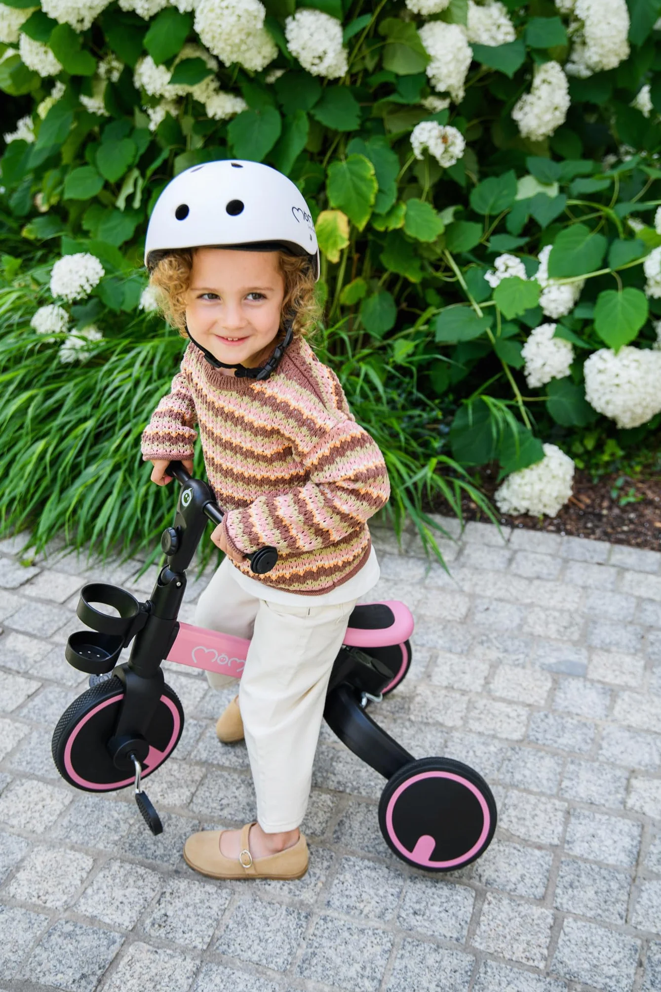 MoMi FILO 3in1 Triciclo Evolutivo per bambini 1-3 anni - Bici Senza Pedali Pieghevole, sella regolabili, pedali rimovibili - Tricicli con portabicchiere e ruote in EVA