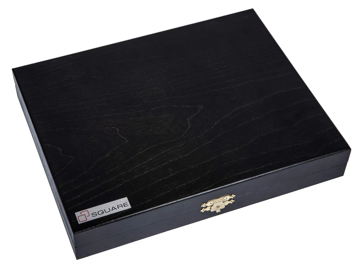 SQUARE - Pro Scacchi in legno Set No 5 - Wenge LUX - Scacchiera in legno + Staunton 5