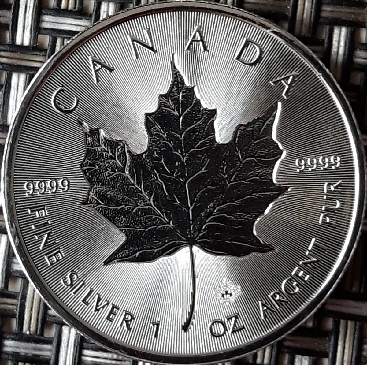 Maple Leaf - Moneta d'argento da 1 oncia con foglia d'acero del 2021, C, Fior di conio, singolarmente confezionata