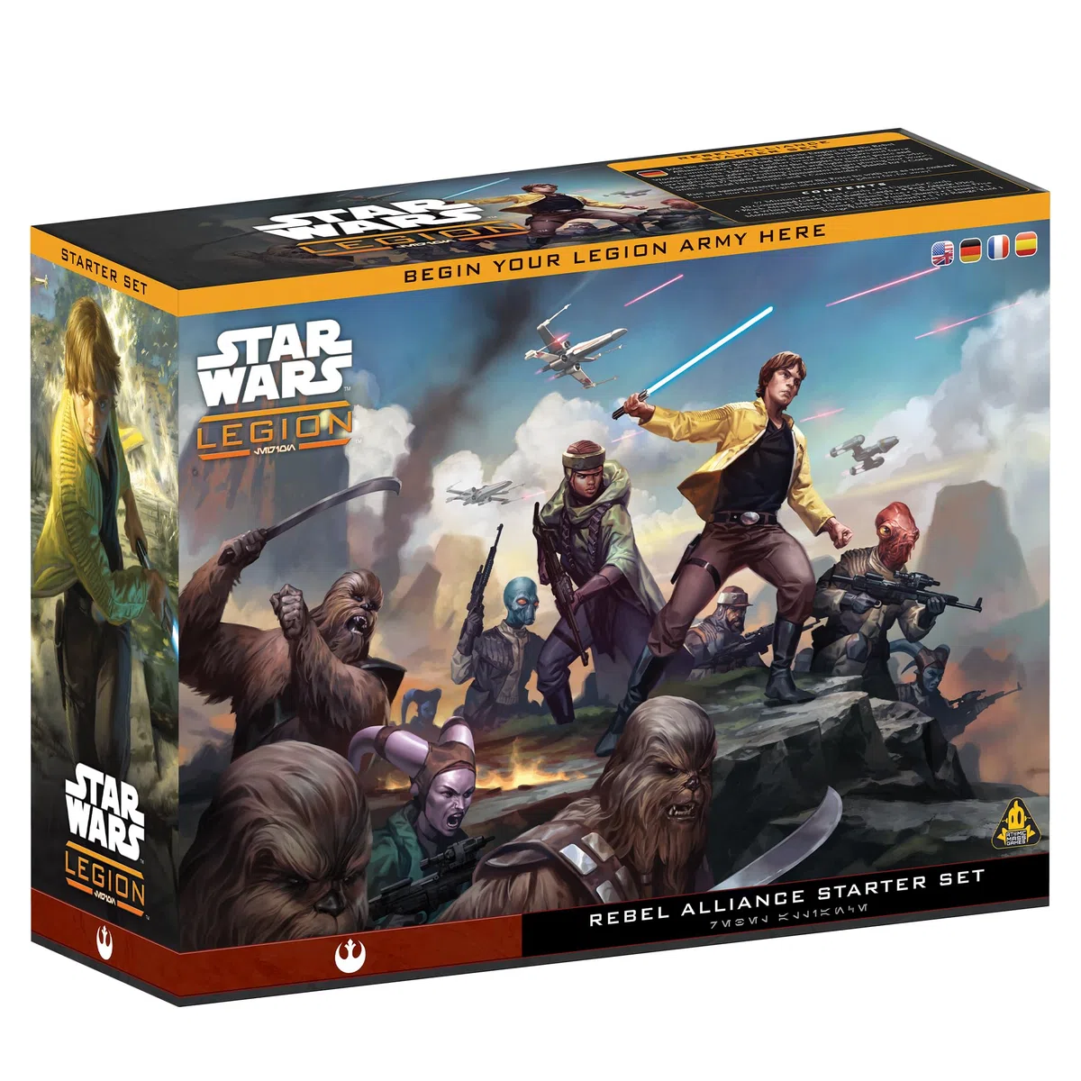 Atomic Mass Games | Star Wars: Legion Rebel Alliance Starter Set | Miniature Game Starter Set, Compatible With Star Wars Legion, Luke Skywalker, 36 Miniatures | 2 Players | 90 Minutes