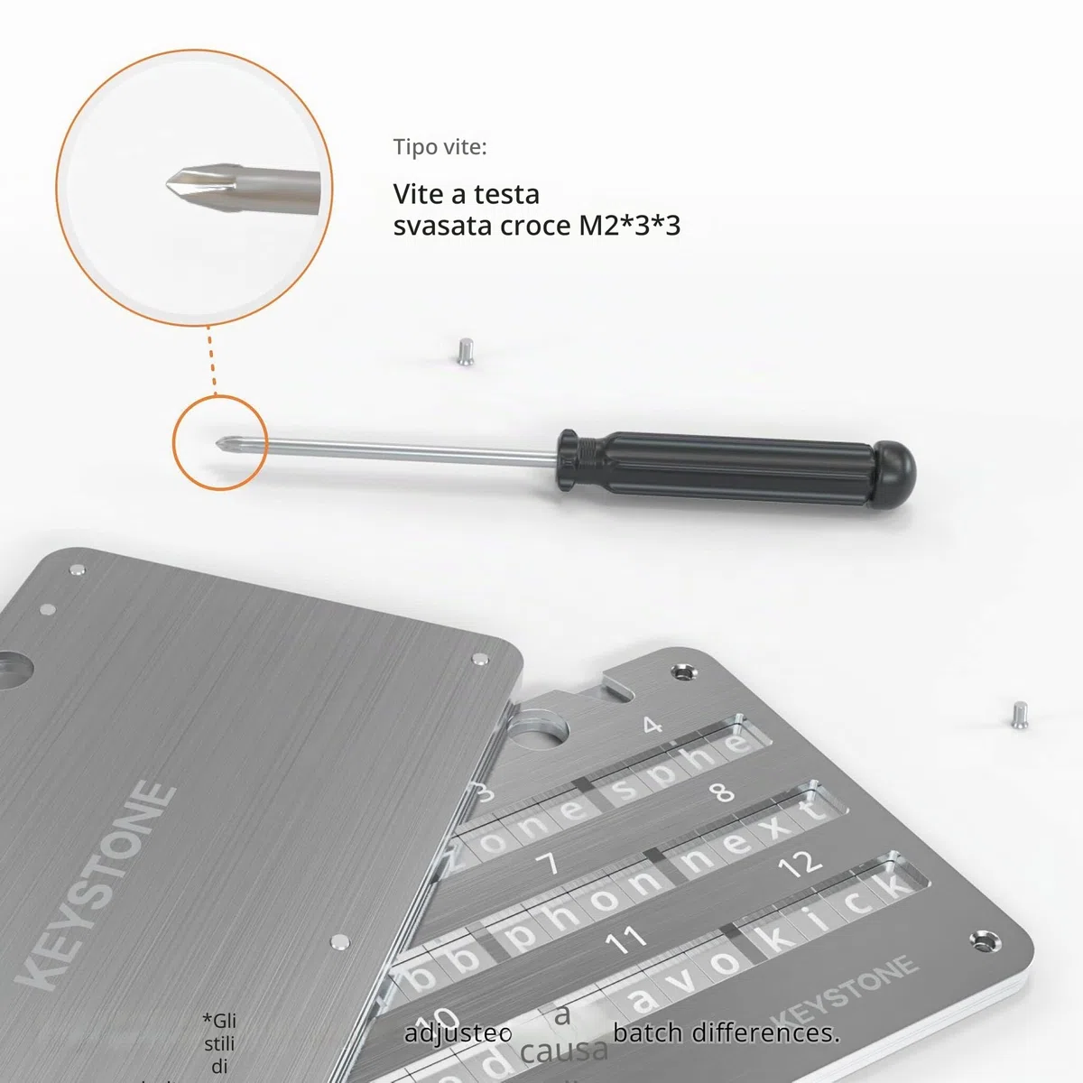 KEYSTONE Crypto Seed Storage Metal Wallet 24 Words Bitcoin Key Phrase 304 Steel Plate Compatible with BIP39 Wallets