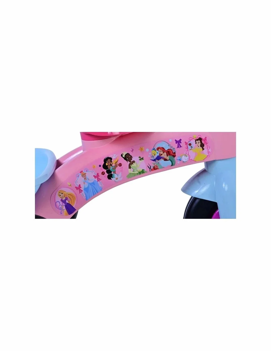 Triciclo Principesse Bambina 1-3 Anni con Cestino Porta Giochi 3 Ruote Stabile Ergonomico Sicuro fino 25 kg Triciclo Bambini Rosa