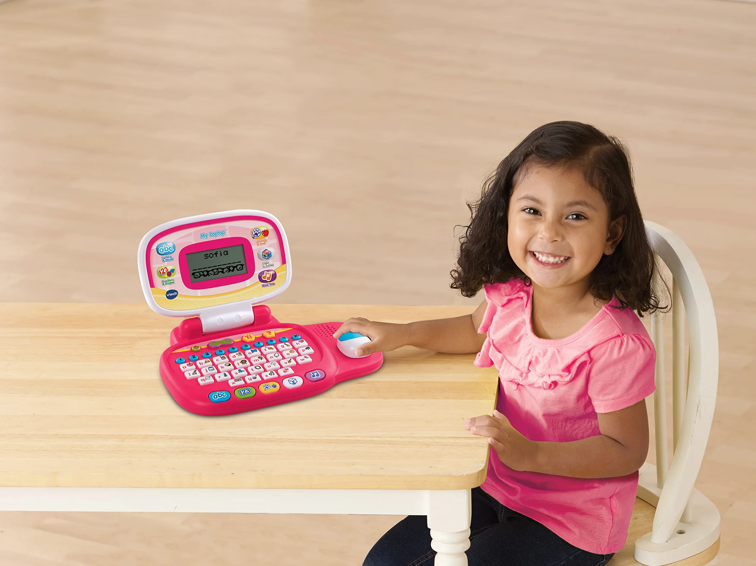 VTech Pre-School My Laptop-Rosa, Colore, 20.9H x 27.1W x 6.8D, 155453