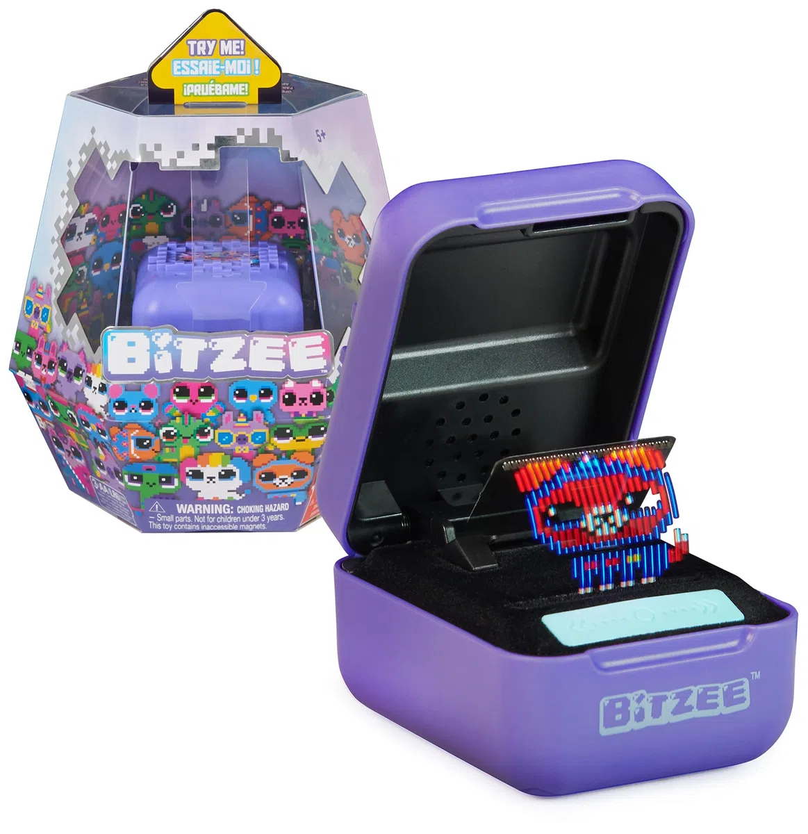 Bitzee Viola Cucciolo Digitale Interattivo Animale Elettronico Virtuale 15 Personaggi Collezionabili Giochi Bambini 5+