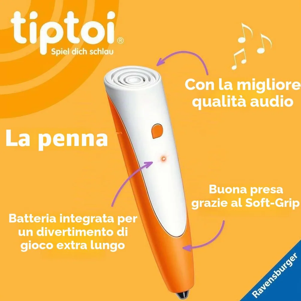 Ravensburger Tiptoi Starter Set 00112: Libro con Penna e Illustrato Search And Discover My World - Giochi educativi per Bambini dai 2 Anni - Giocattoli a Partire dai 2 Anni