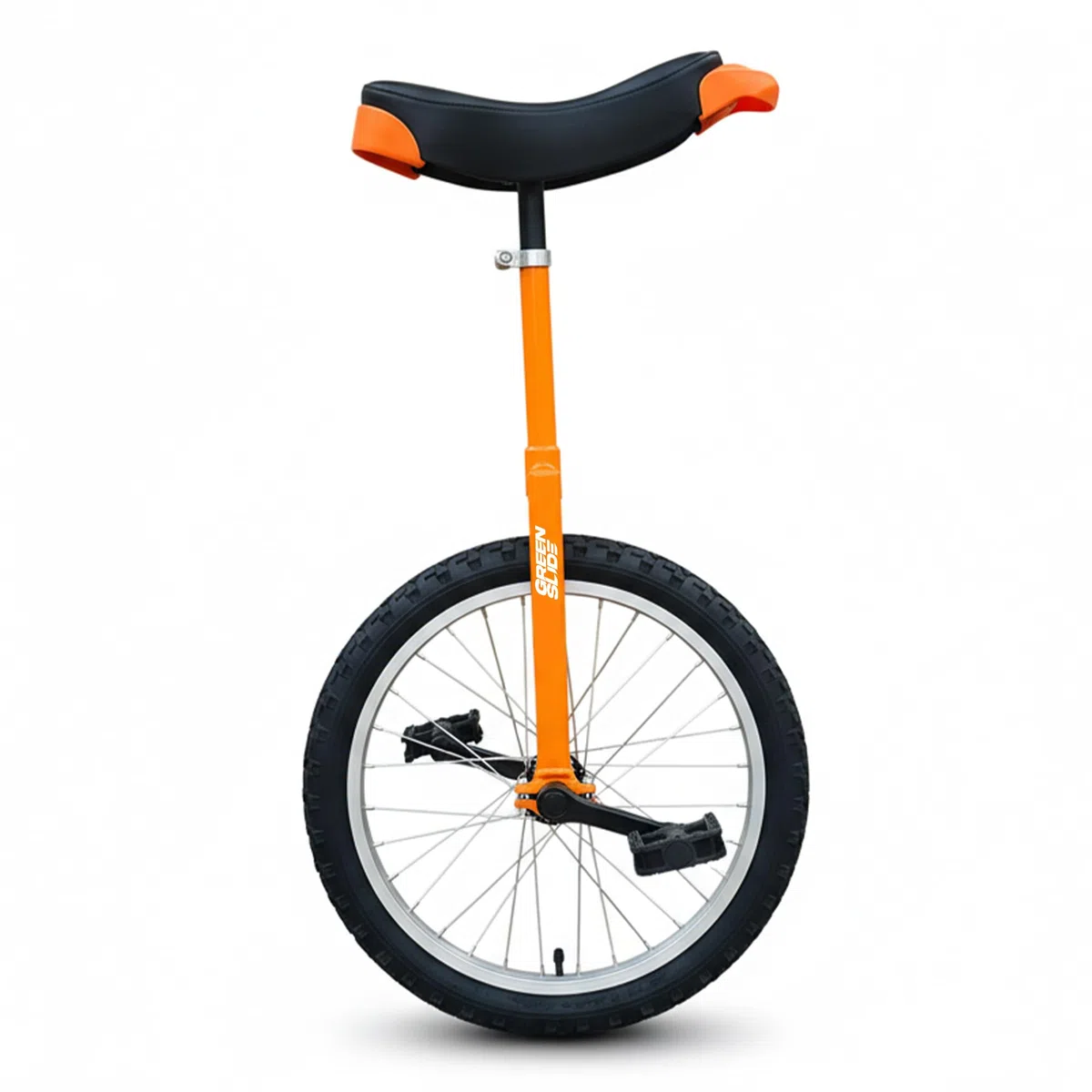 Green Slide Monociclo 20" Gamma Edge Orange, Freestyle (Forcella quadrata trucks), Cerchio in alluminio, Sella Maniglia