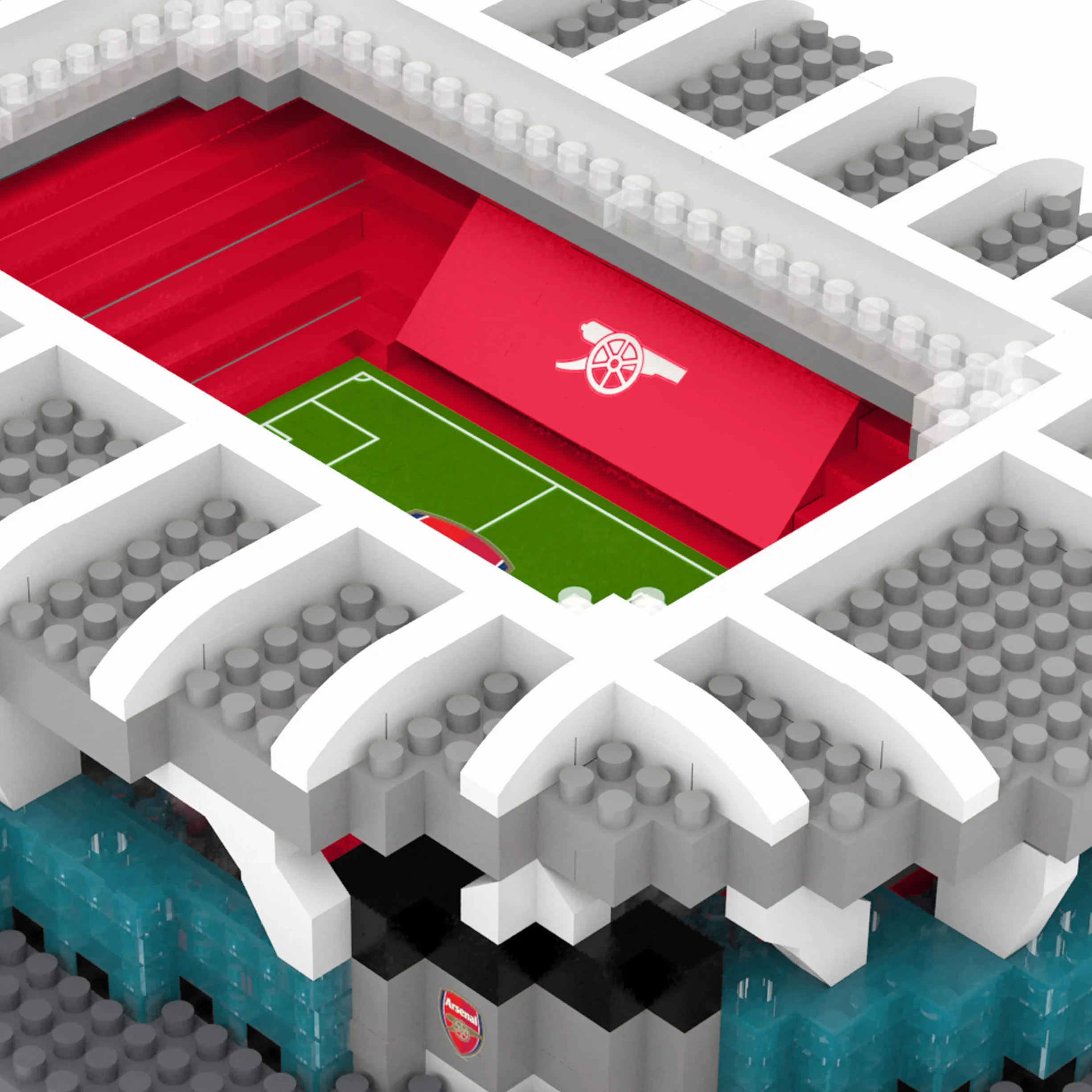 Arsenal FC Emirates BRXLZ Mini Stadio 3D Bricks Giocattolo da Costruzione