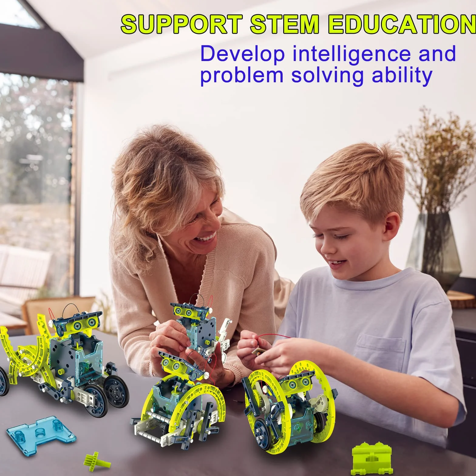 12-in-1 Solare Robot Giocattolo Regalo Bambino Maschio di 8 9 10 11 12 + Anni Ragazzo Compleanno Natale Costruzione Giochi