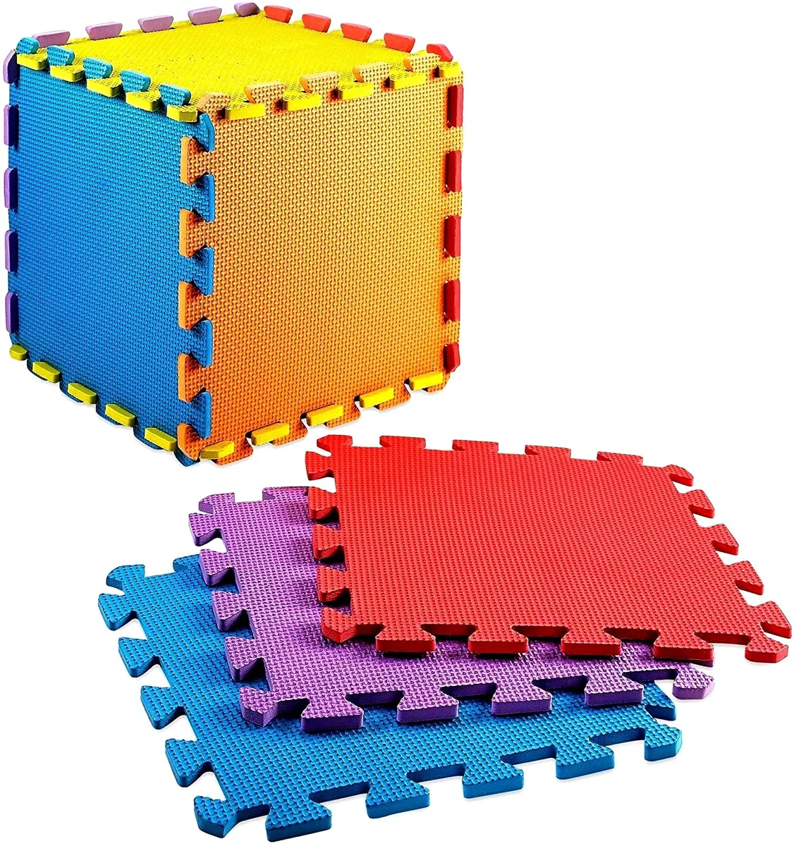 Tappeto Puzzle Bambini 20 Pezzi Gomma Schiuma Eva Certificato CE