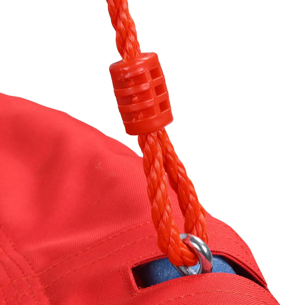 Relaxdays Altalena a Nido Ø 80 cm per Bambini, Regolabile, con impugnature in Schiuma, Esterno, Fino a 100 kg, Rossa