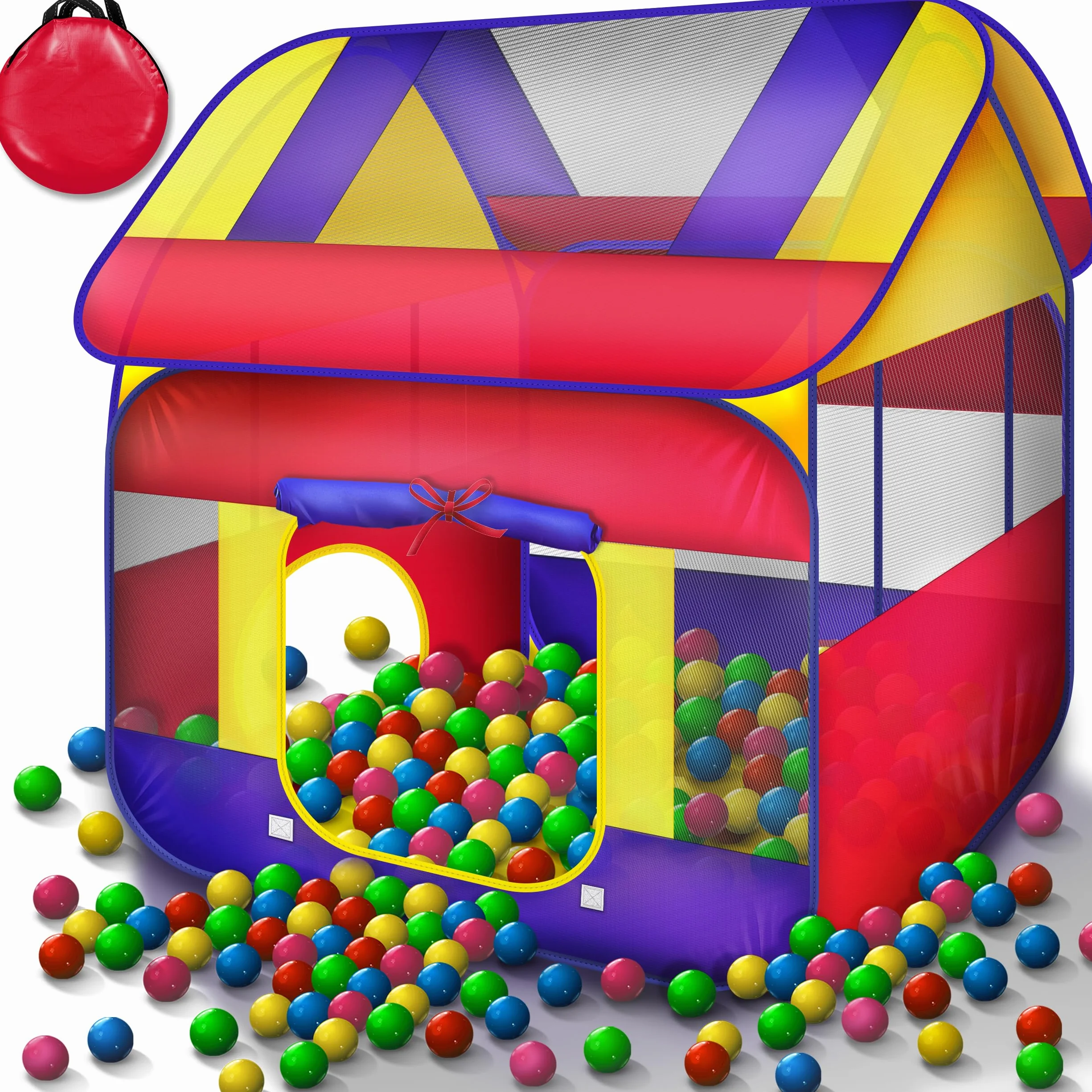 KIDUKU® Tenda Pop Up per bambini con piscina palline 300 palline borsa trasporto