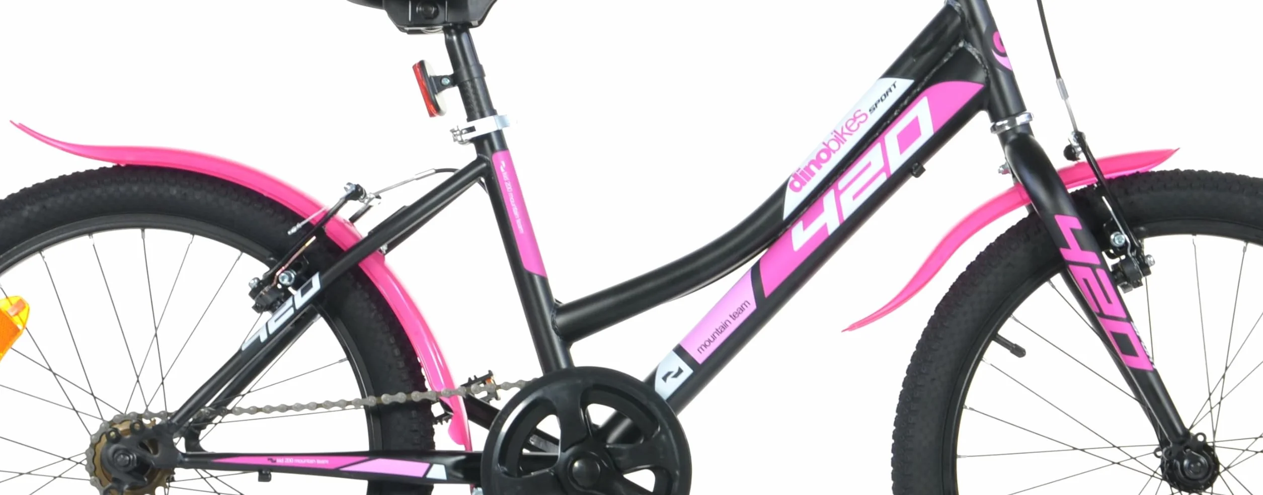 Dino Bikes Bicicletta Bambina 20 pollici nero e rosa