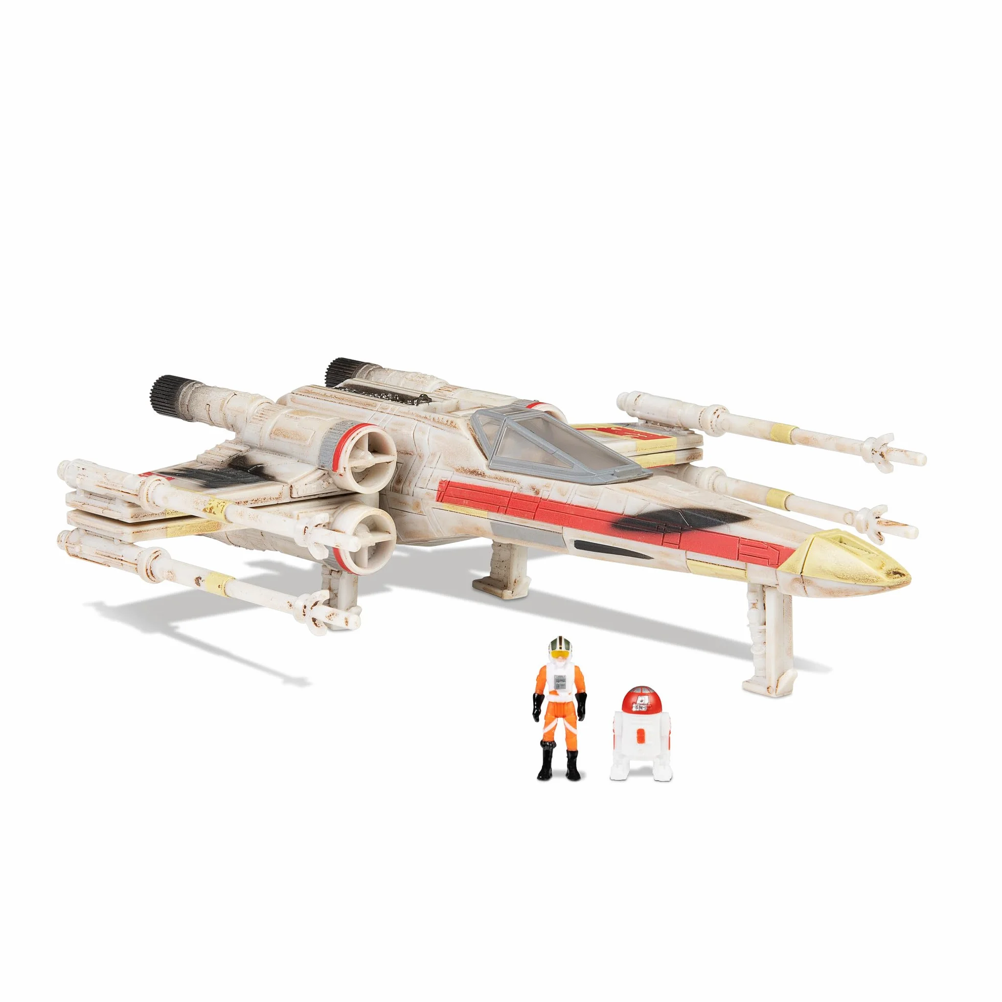 Star Wars Micro Galaxy Squadron SWJ0092 - X-Wing, Wedge Antilles & R2-A3, 12,5 cm veicolo con personaggi