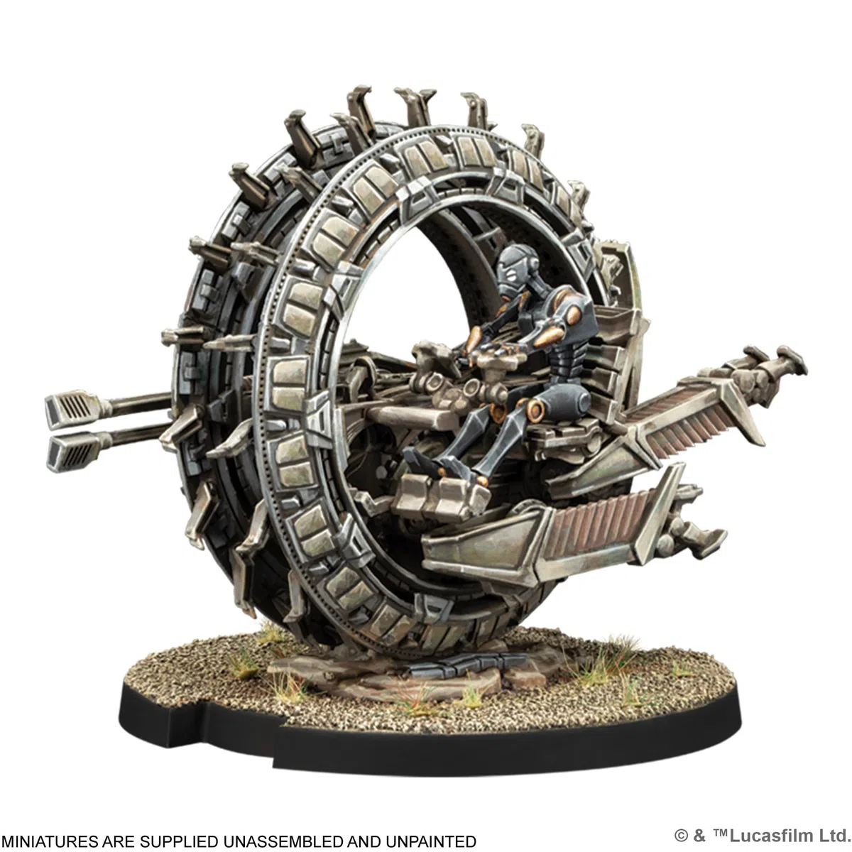 Asmodee, Star Wars: Legion – TSMEU-6 Personal Wheel Bikes (ruota), versione DE, espansione per tablet per 2 giocatori dai 14 anni in su, con tempo di riproduzione di 120-180 minuti, multilingue