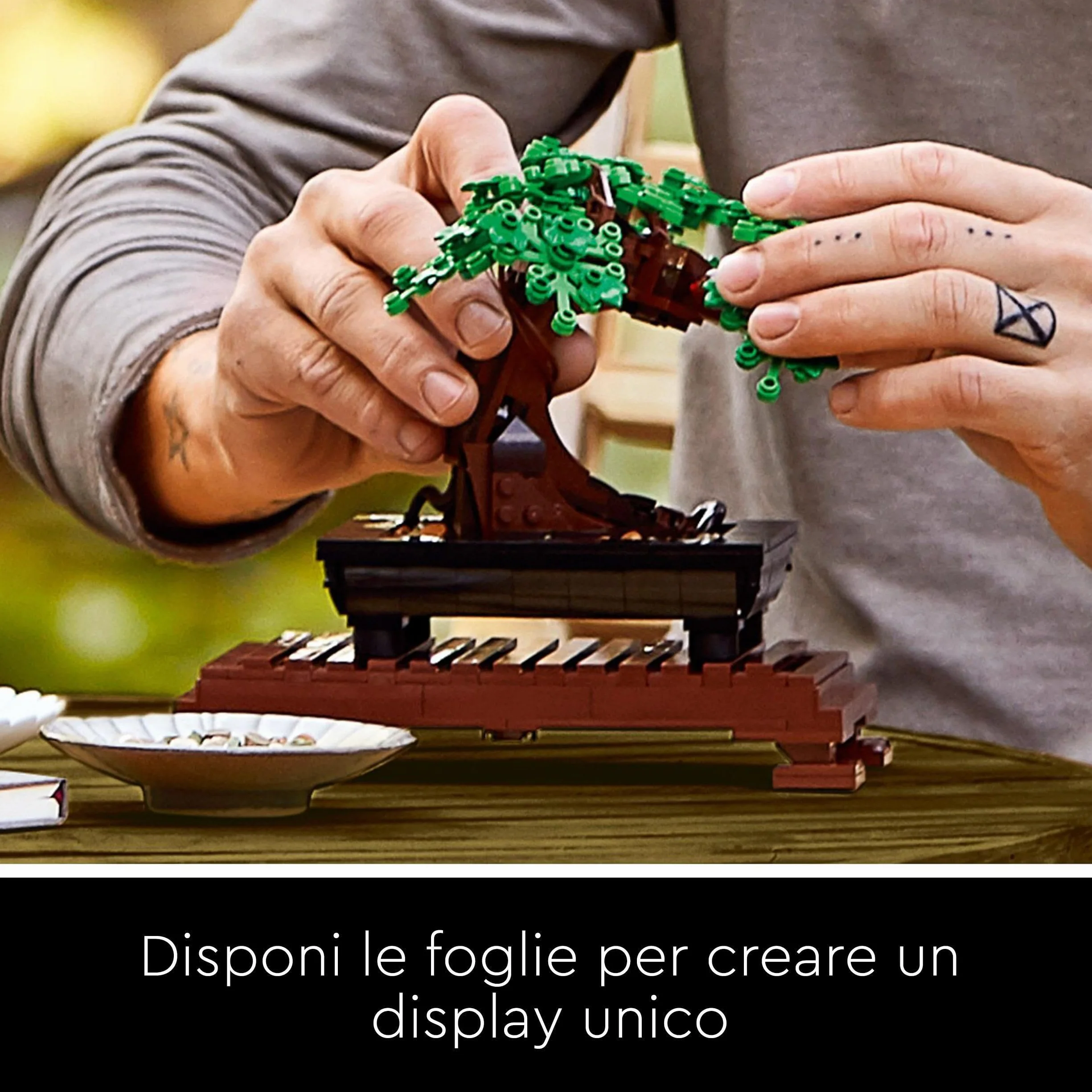 LEGO Botanicals Albero Bonsai - Kit di Piante Artificiali, Modellino da Costruire di Alberello con Vaso - Decorazione per la Casa Fai da Te - Idee Regalo per Adulti, Donna o Uomo - 10281