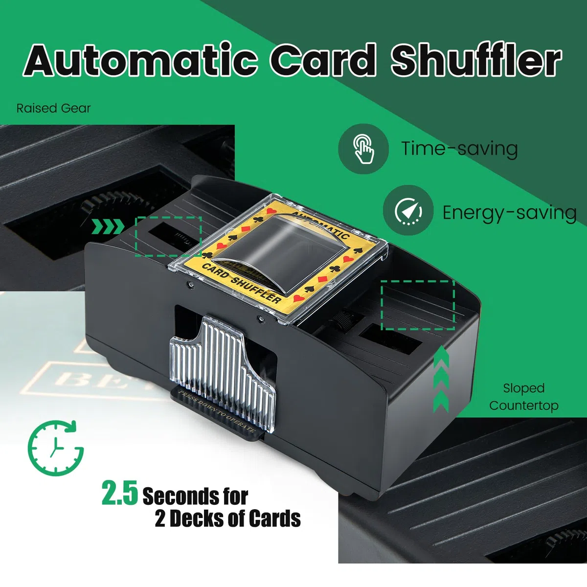 HOMASIS Set da Poker Professionale con Fiches e Mazzi di Carte per Texas Holdem