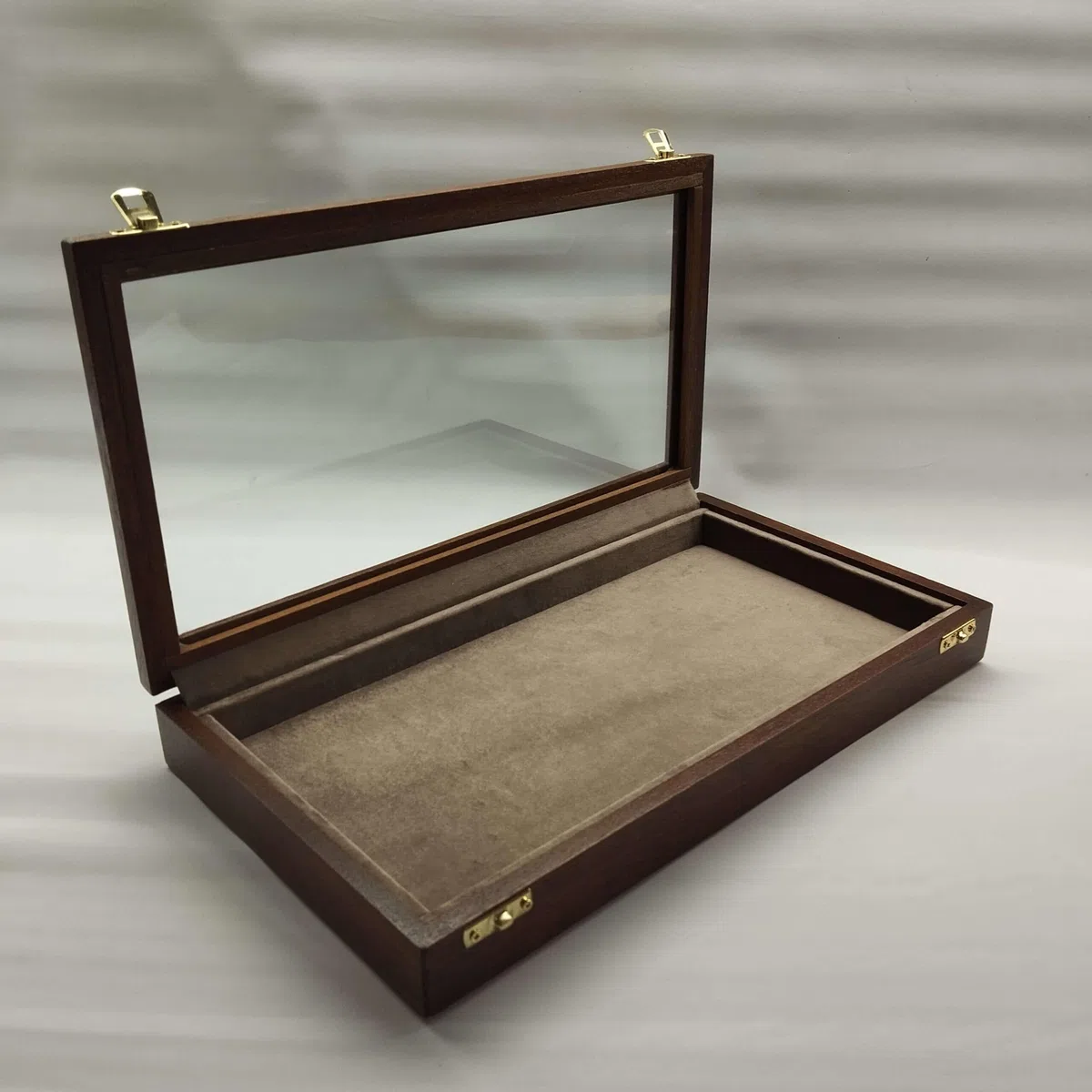Cofanetto portagioie in legno e vetro artigianale per gioielli conchiglie fossili coltelli collezioni – made in Italy, numerato, Coins&More