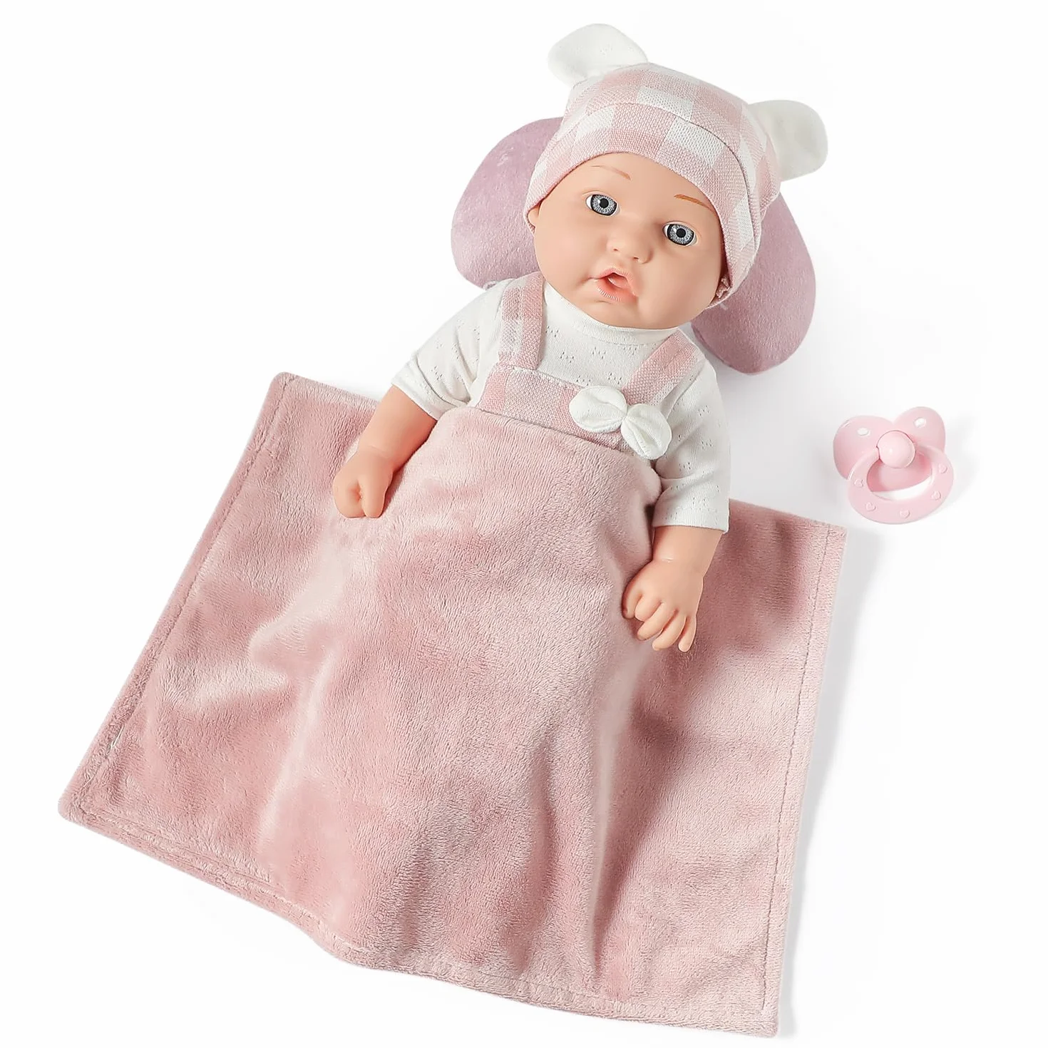 Set di giocattoli per bambole da 30,5 cm, con accessori, include culla per bambole, ciuccio e coperta, prima bambola per bambine dai 3 anni in su