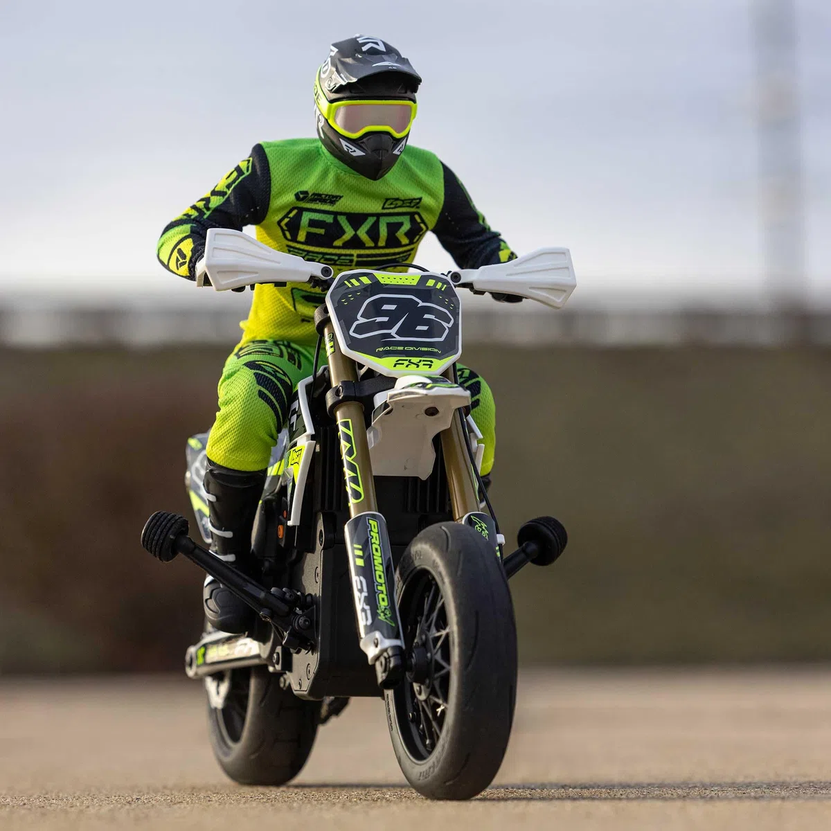 LOSI 1/4 Promoto-SM FXR Supermoto Moto telecomandata RTR con volano Stabi Ammortizzatore 3 modalità di guida senza spazzole trasmissione a catena frizione inclusa batteria e caricatore
