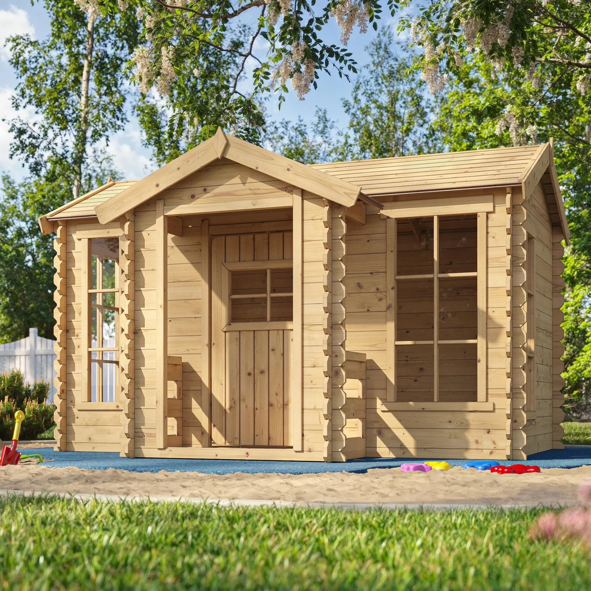 Casetta legno per bambini Timbela M520 L241xL187xA151cm 2,63m2