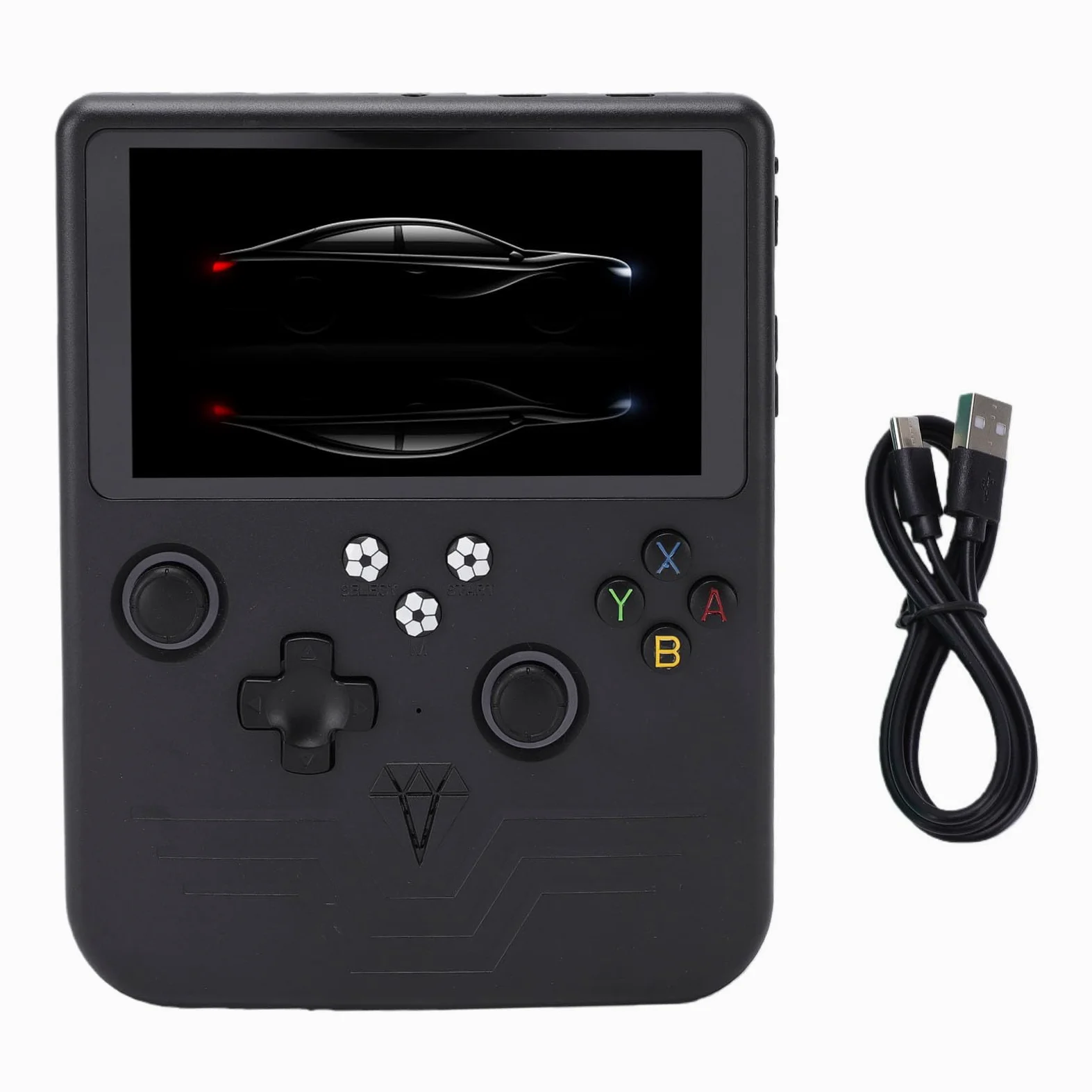 VBESTLIFE Console di Gioco Portatile retrò, Schermo da 6 Pollici con Batteria da 6000 MAh e Scheda di Memoria da 128 GB, per Giochi Classici e Giochi Portatili (BLACK)