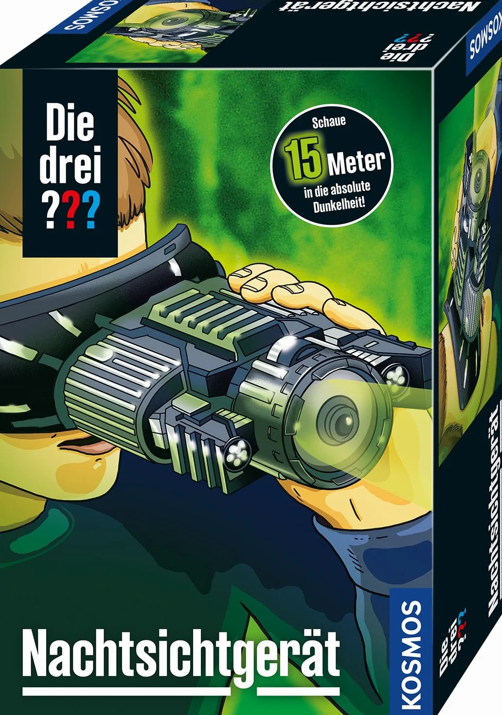 Kosmos Die DREI, Dispositivo di Visione Notturna di Alta qualità con Tecnologia a infrarossi, Gadget Detective, Giocattolo Detective, Regalo, i Tre Punti interrogativi, Giocattolo per la Visione