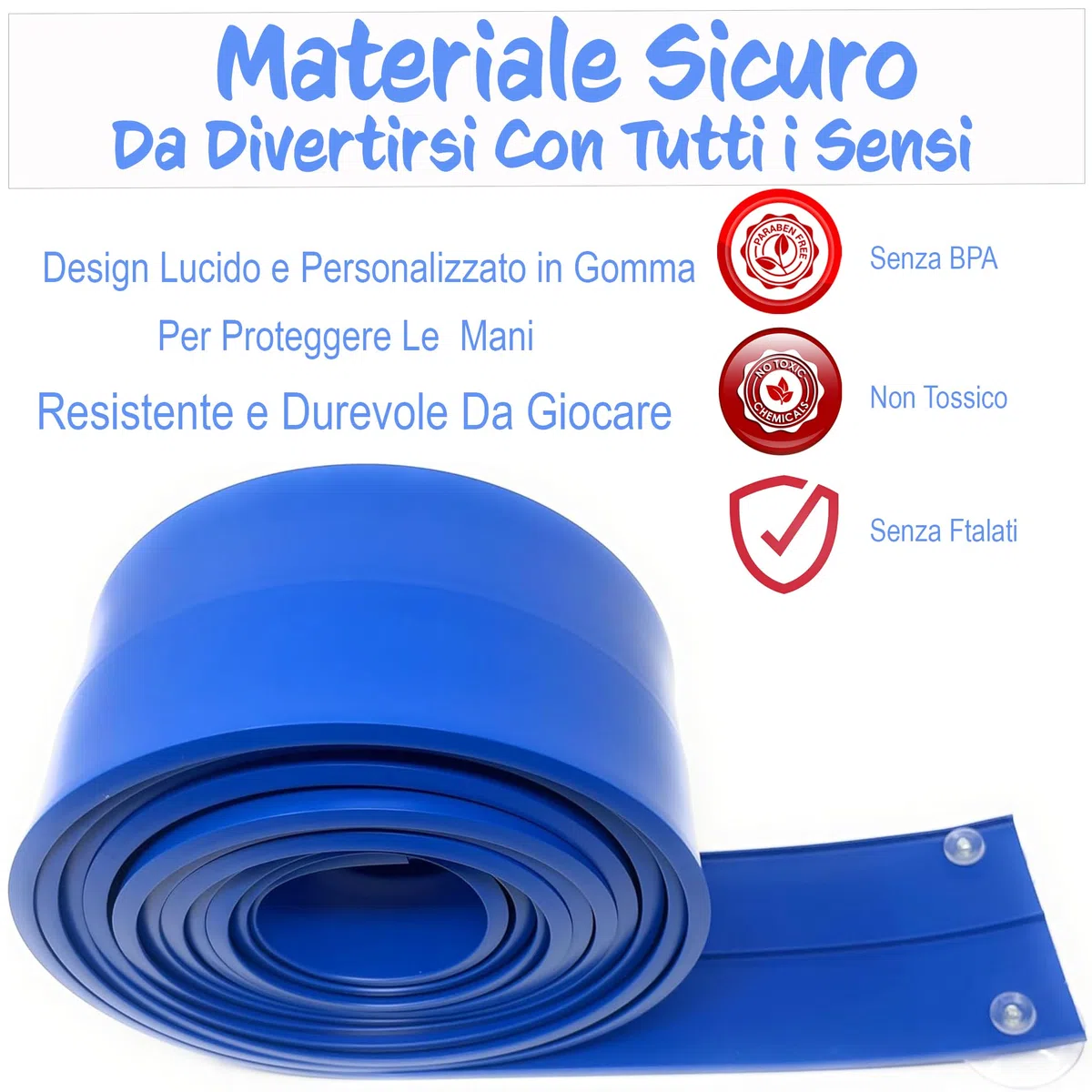 Turborace Pista Macchinine 4 Metri + 4 macchinine Flexible Blu Track