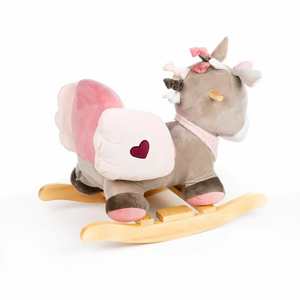 Nattou Dondolo per bambini Jade L'Unicorno, 10-36 mesi, 62 x 32 x 52 cm, Beige/Rosa, 987301
