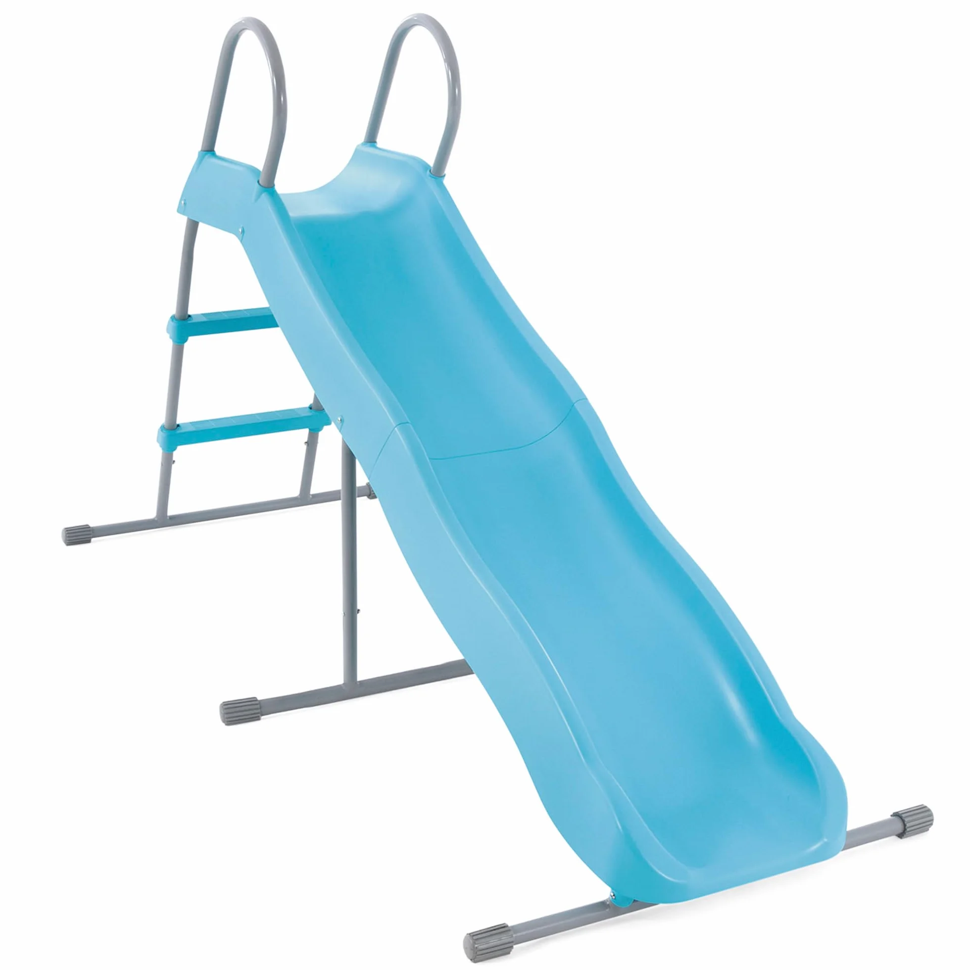 Intex 44106 – Scivolo da Giardino per Bambini, Acciaio e Plastica, Azzurro, 196x84x119 cm