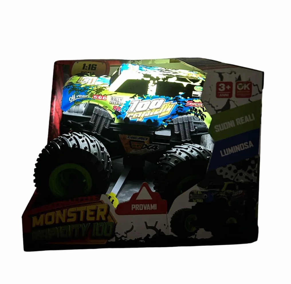 Generic Monster Truck Giocattolo 4x4 Luci Suoni Movimento Frizione Fuoristrada Ruote Gommate Grande per Bambini Unisex