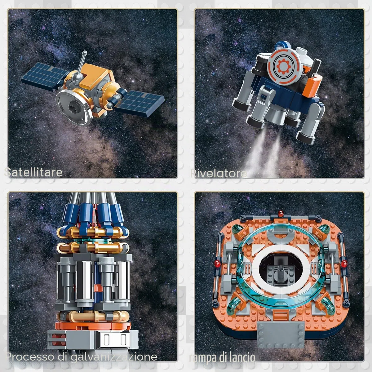 JMBricklayer Space Rocket Building Set per ragazzi 8-14 adulti 70110, giocattoli per esplorazione astronave, navicella spaziale, razzo, nave, set da collezione, regali per adulti, ragazzi e ragazze
