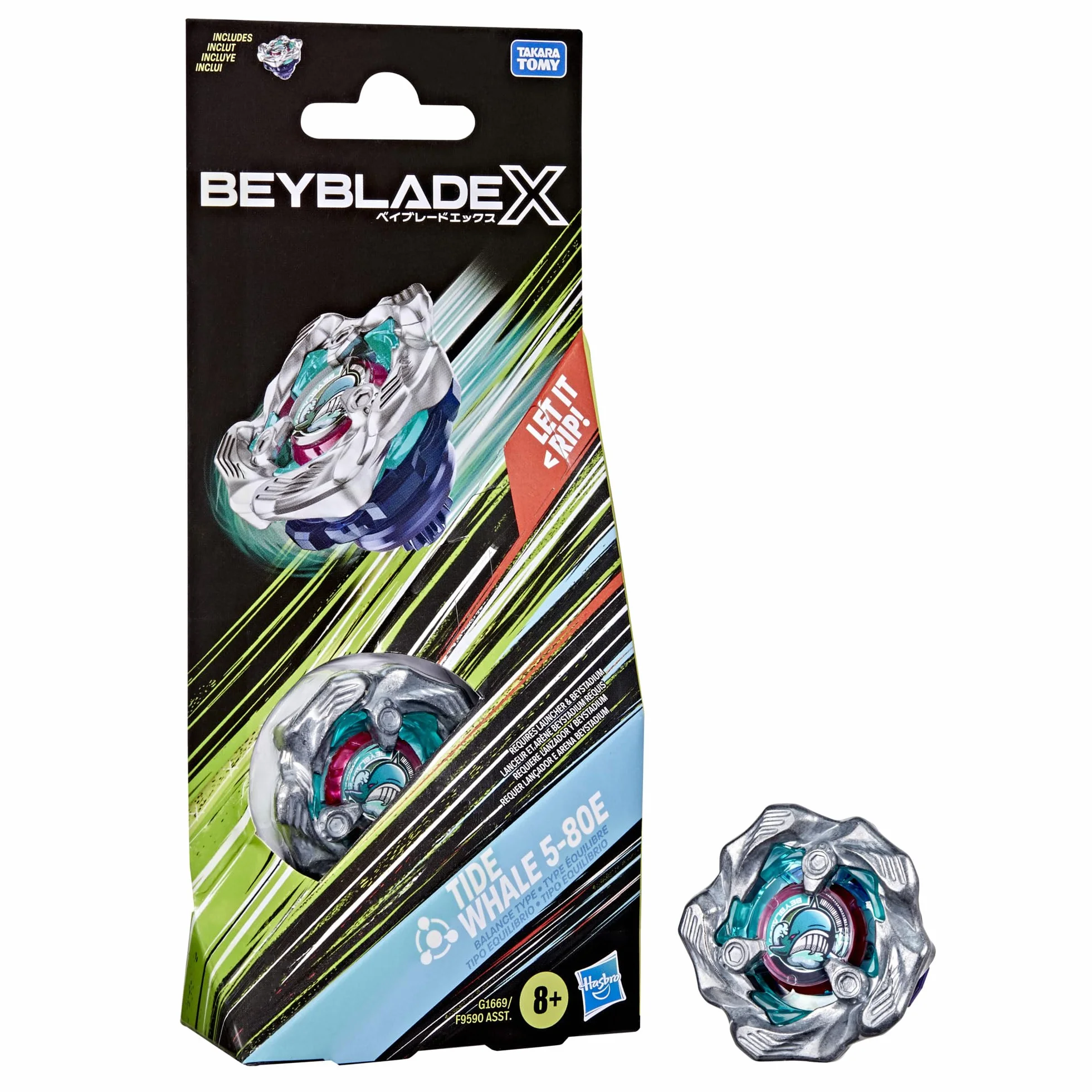 Beyblade X Pacco Singolo - HSG1669 - Trottola Tide Whale 5-80E