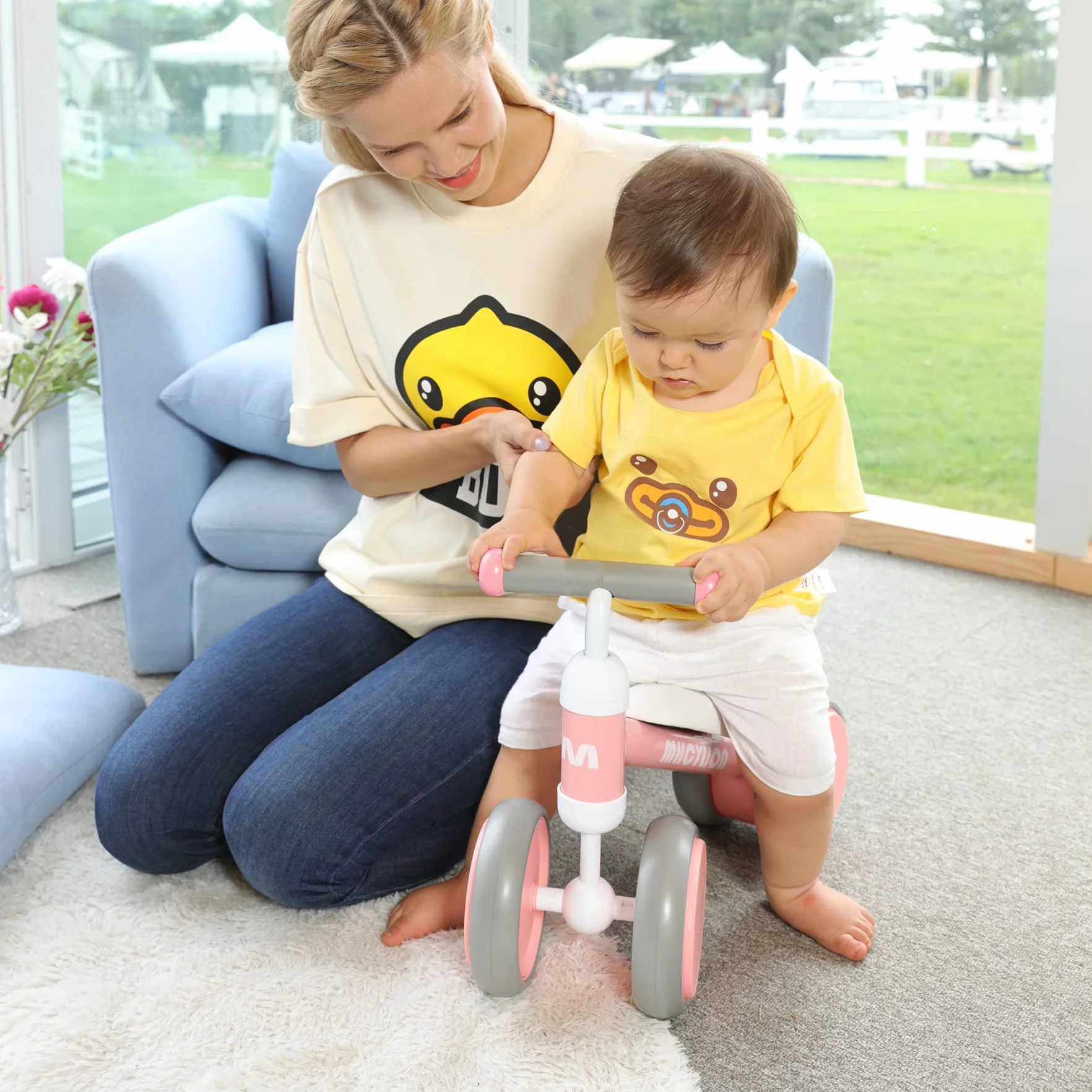 VITONIS Bicicletta Senza Pedali per 1-2 Anni Baby Walkers regalo per ragazzi e ragazze Giocattoli Regali per Bambini