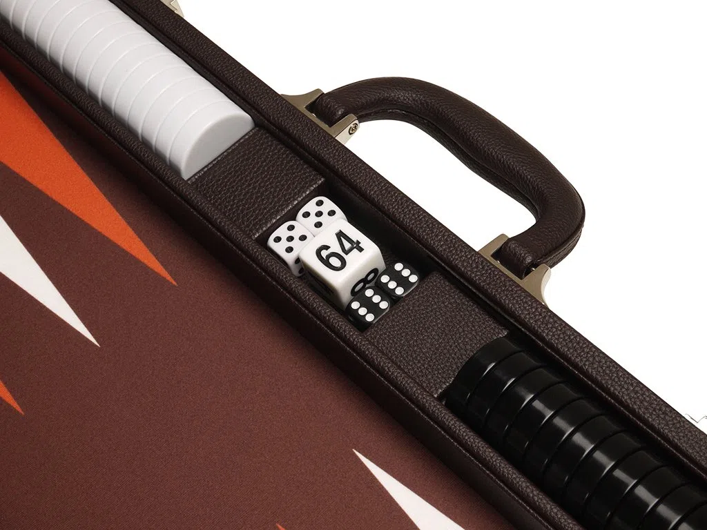 Set di Backgammon Premium da 48 x 64 cm - marrone scuro
