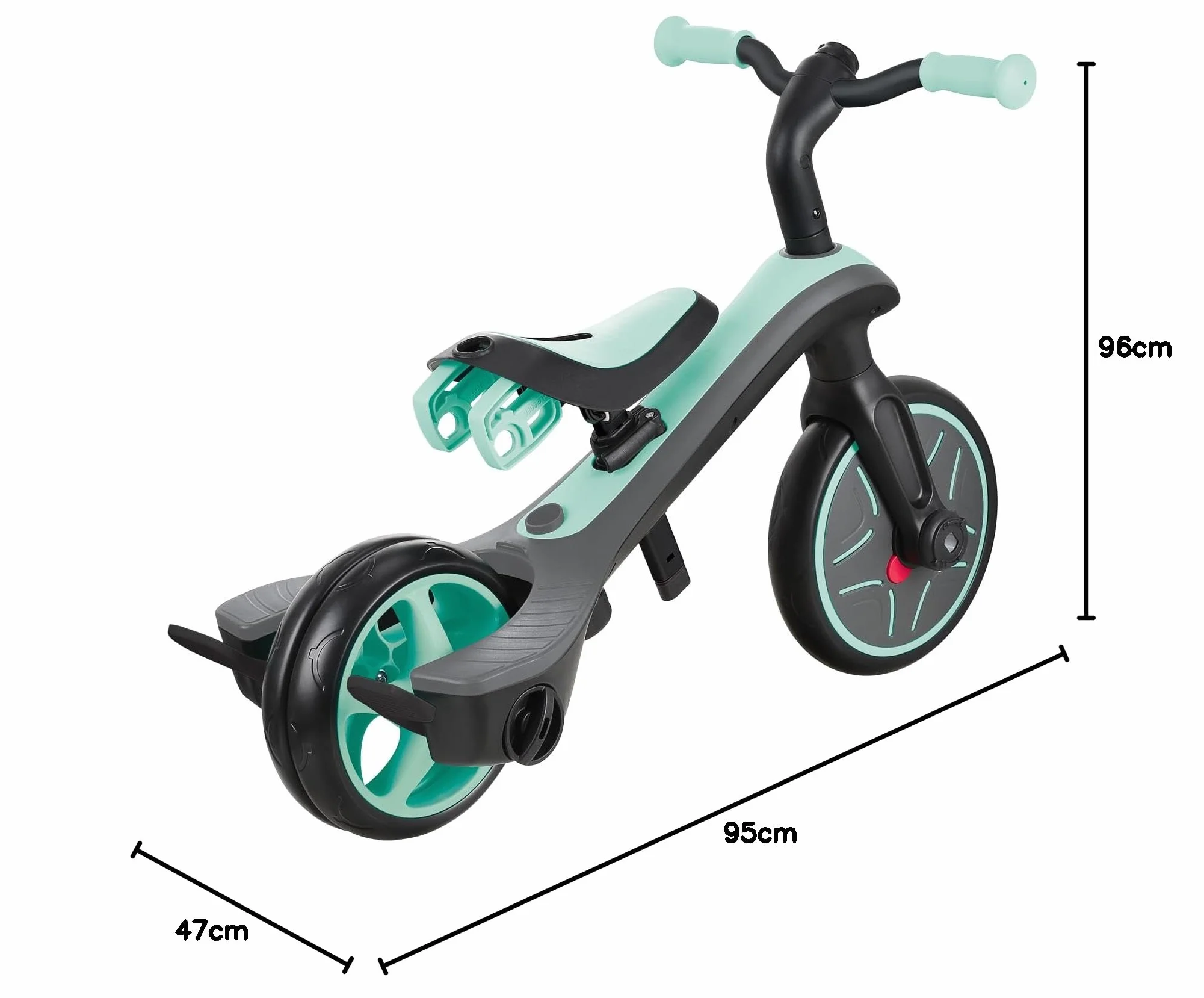 GLOBBER - Triciclo 4 in 1 - Verde menta