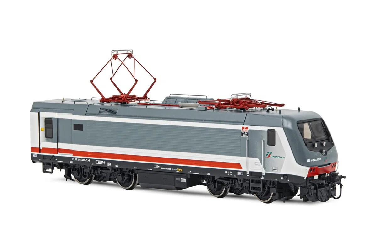 FS Trenitalia, E464 in livrea Intercity, accoppiatore automatico, epoca VI