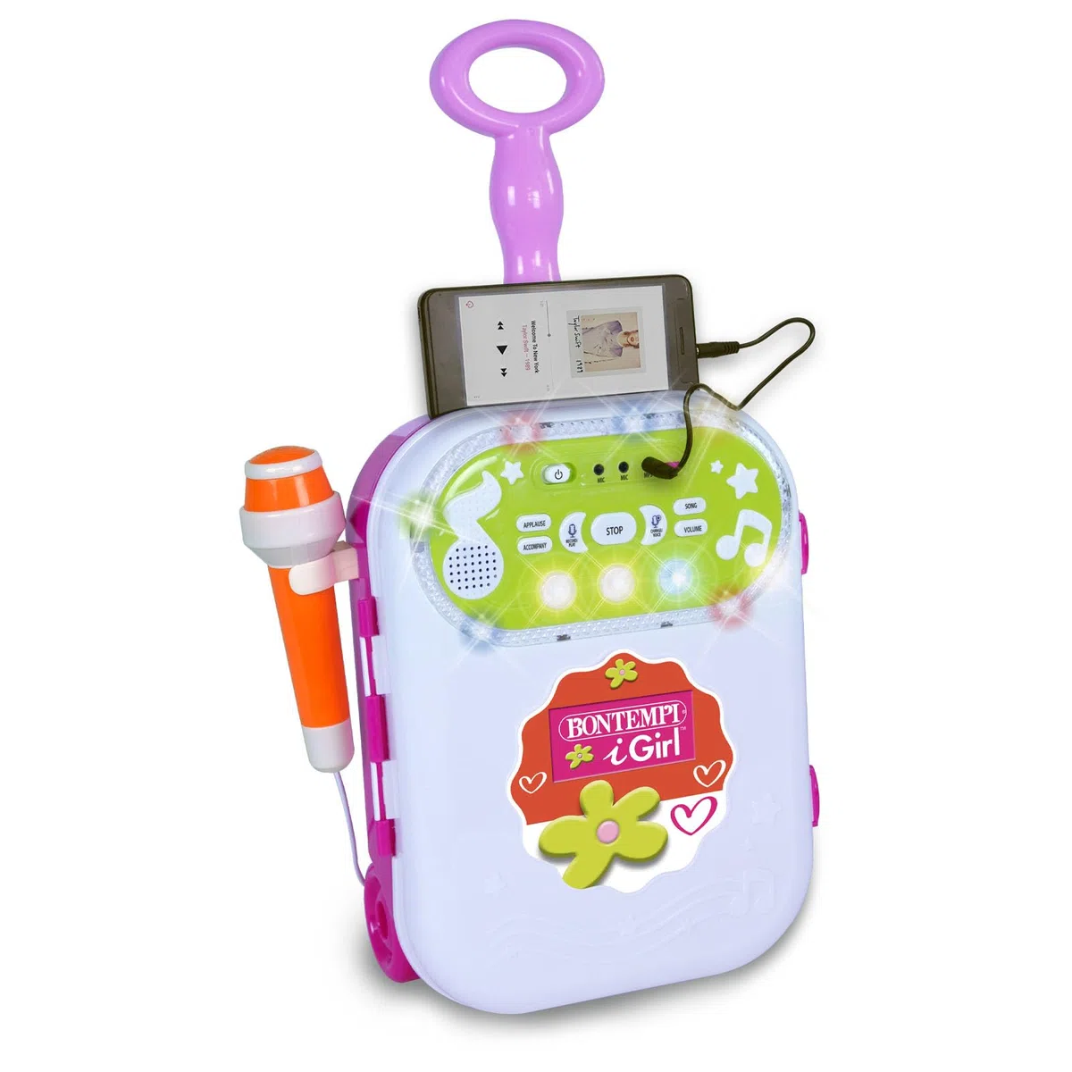 Bontempi | GrooveWheels - L'Amplificatore Trolley Che Porta Il Party Ovunque tu Vada per Bambina, 270x490x135 mm