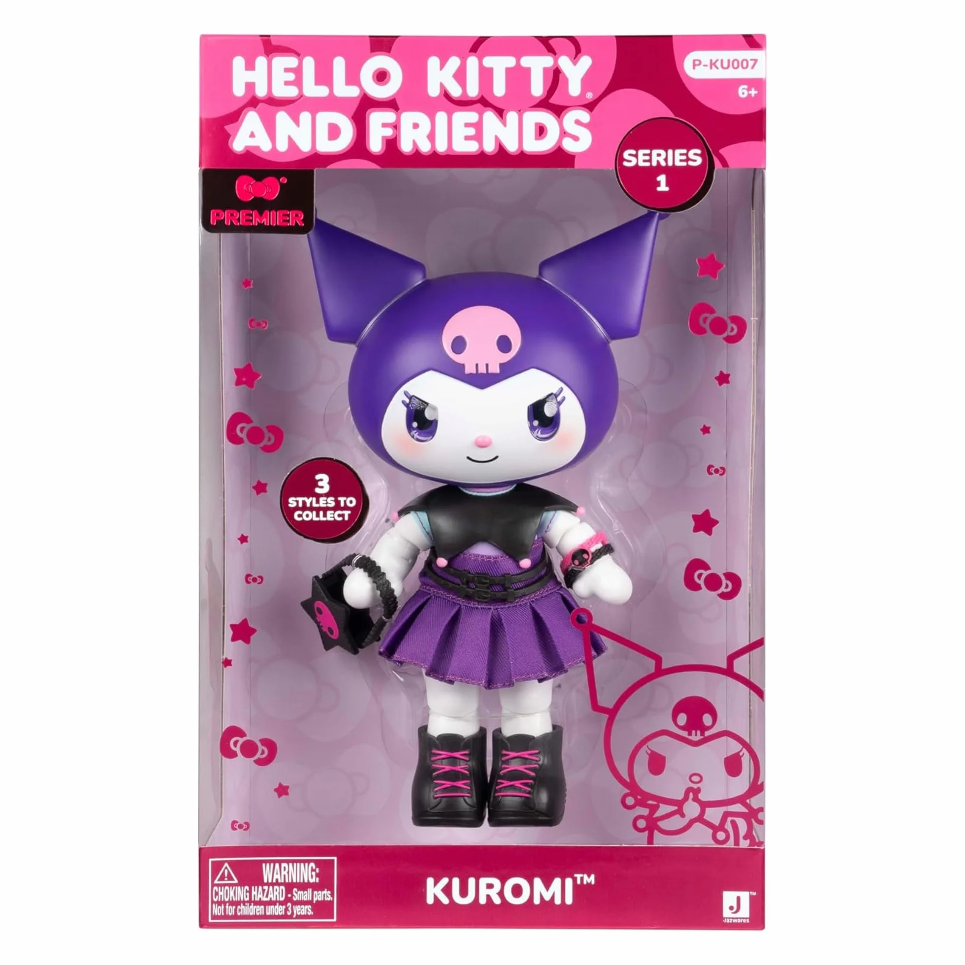 Hello Kitty - Kuromi Premier Bambola 20 cm, 9 Punti Di Articolazione, Vestiti E Accessori Removibili, Per Collezionisti, Bambini e Bambine dai 3 Anni