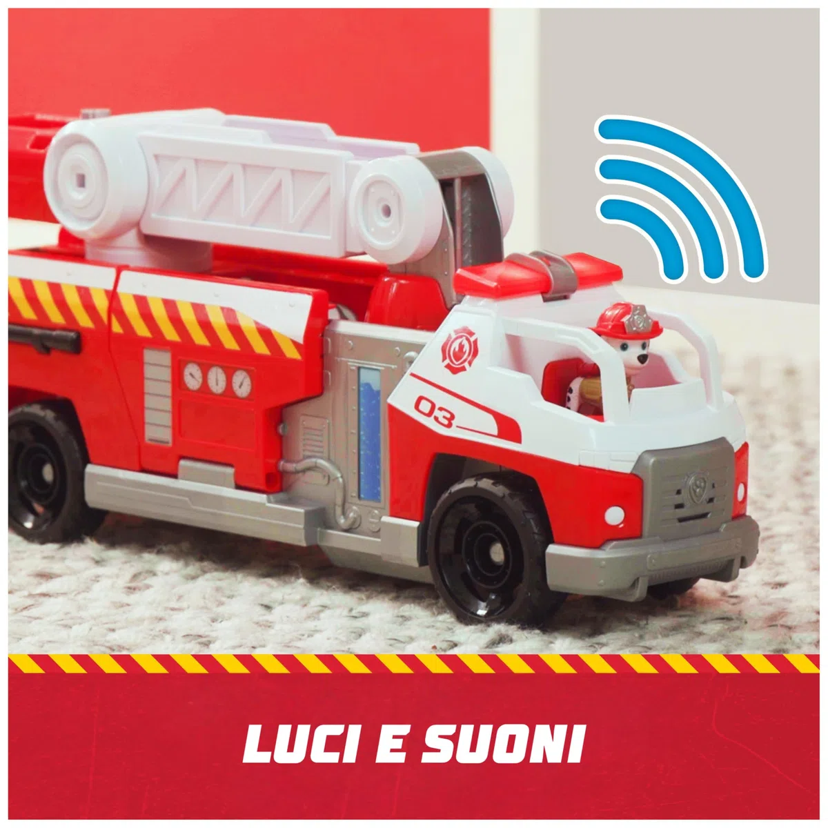 Paw Patrol Camion dei Pompieri Marshall Lanciatore Rapido Luci Suoni Giocattoli 3+ Anni