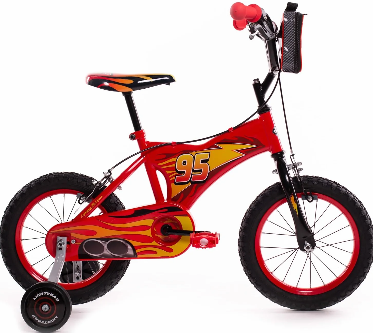Huffy 14 Pollici, Bicicletta Disney Cars Luxury Unisex-Baby, Rosso